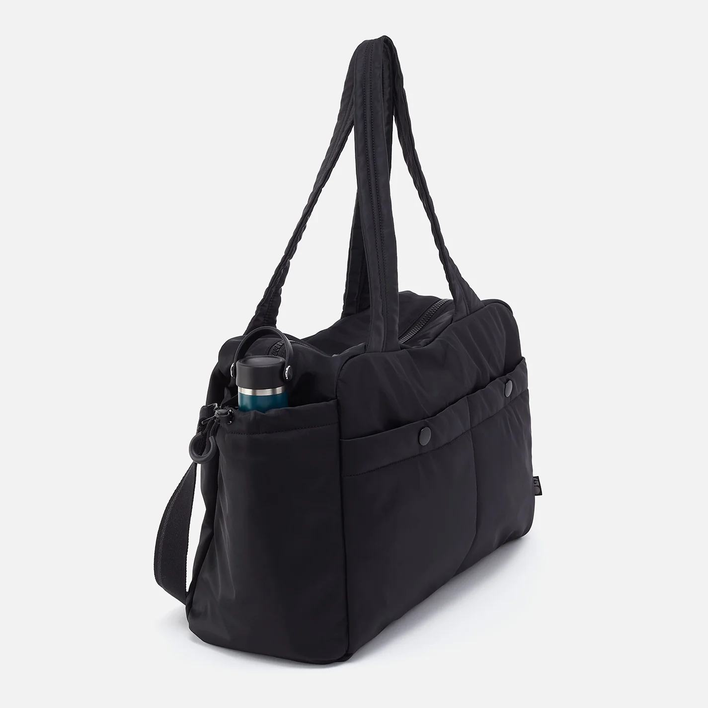 GET AWAY Duffle in CaRefiber recycled nylon - Jet - Image 6