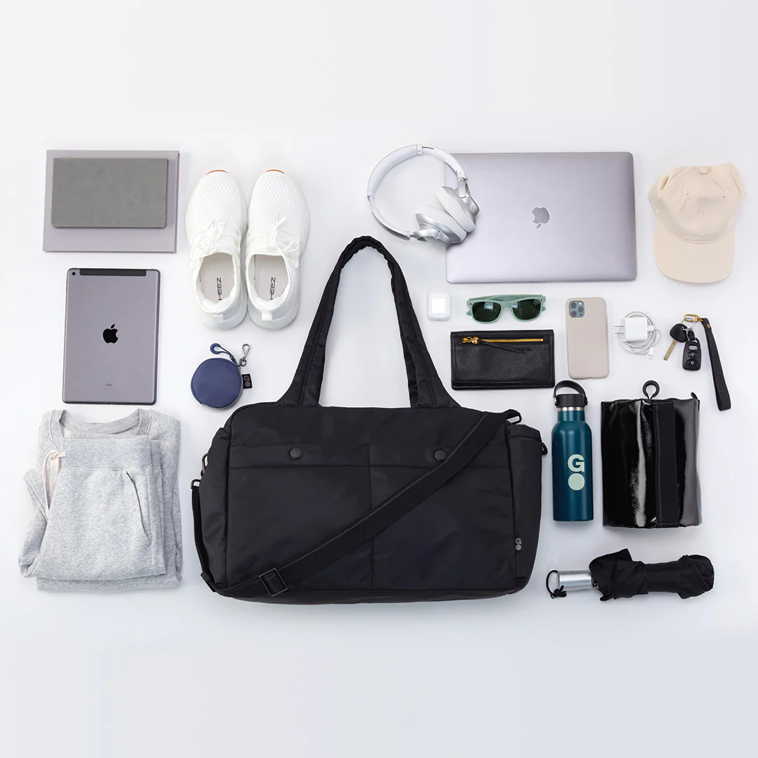 GET AWAY Duffle in CaRefiber recycled nylon - Ocean - Image 7