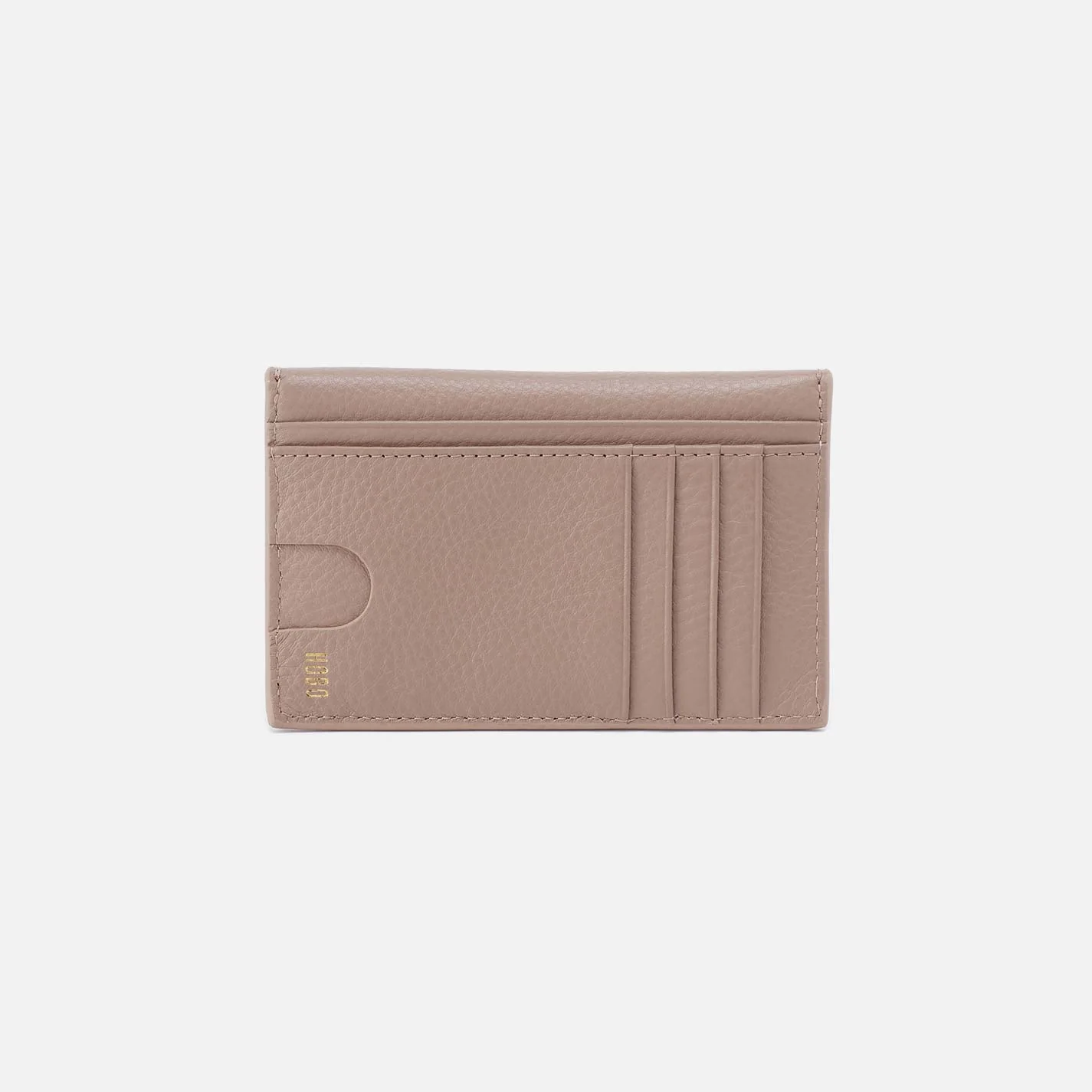 Goldie Card Case in Pebbled Leather - Warm Adobe - Image 3
