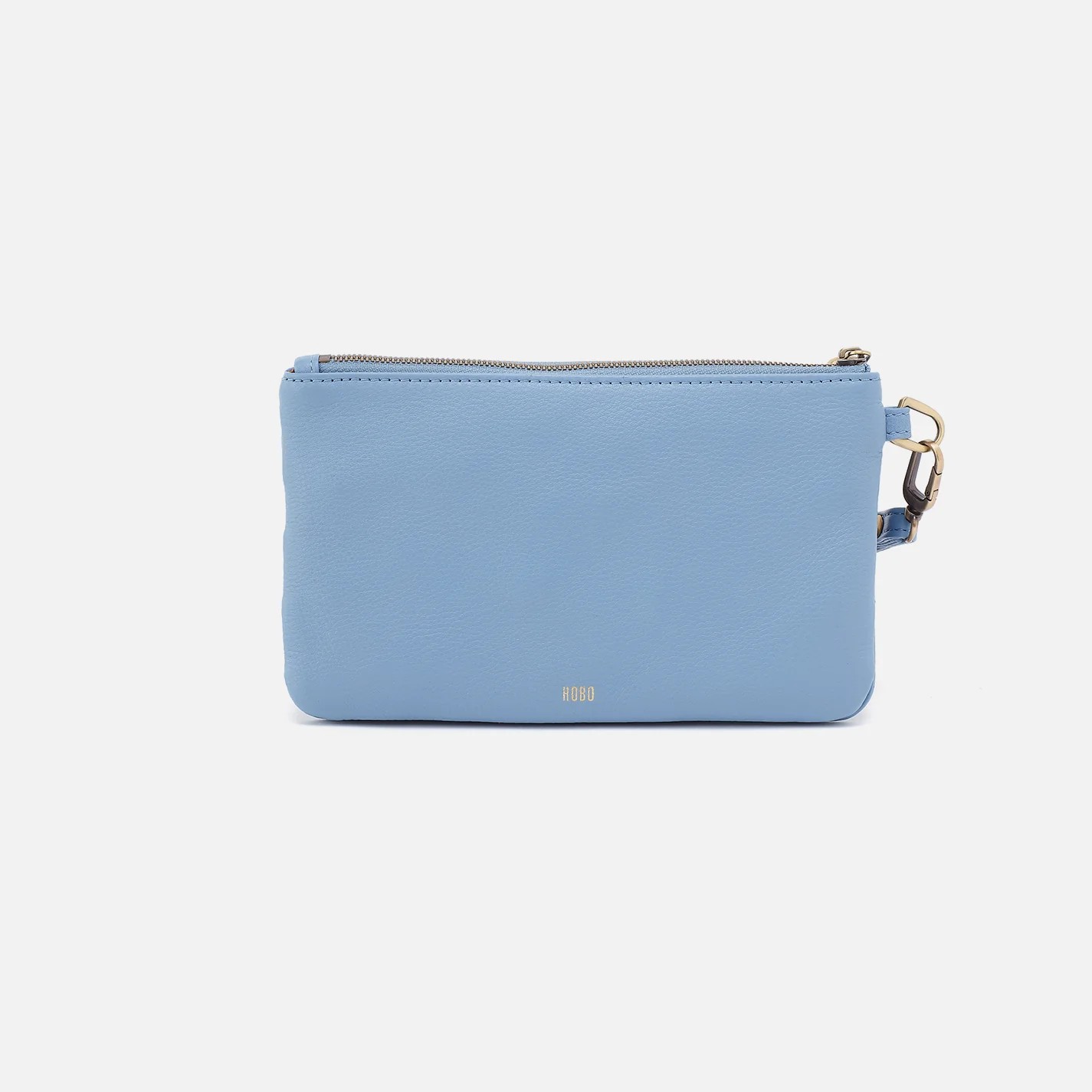 Goldie Wristlet In Pebbled Leather - Seabreeze - Image 4