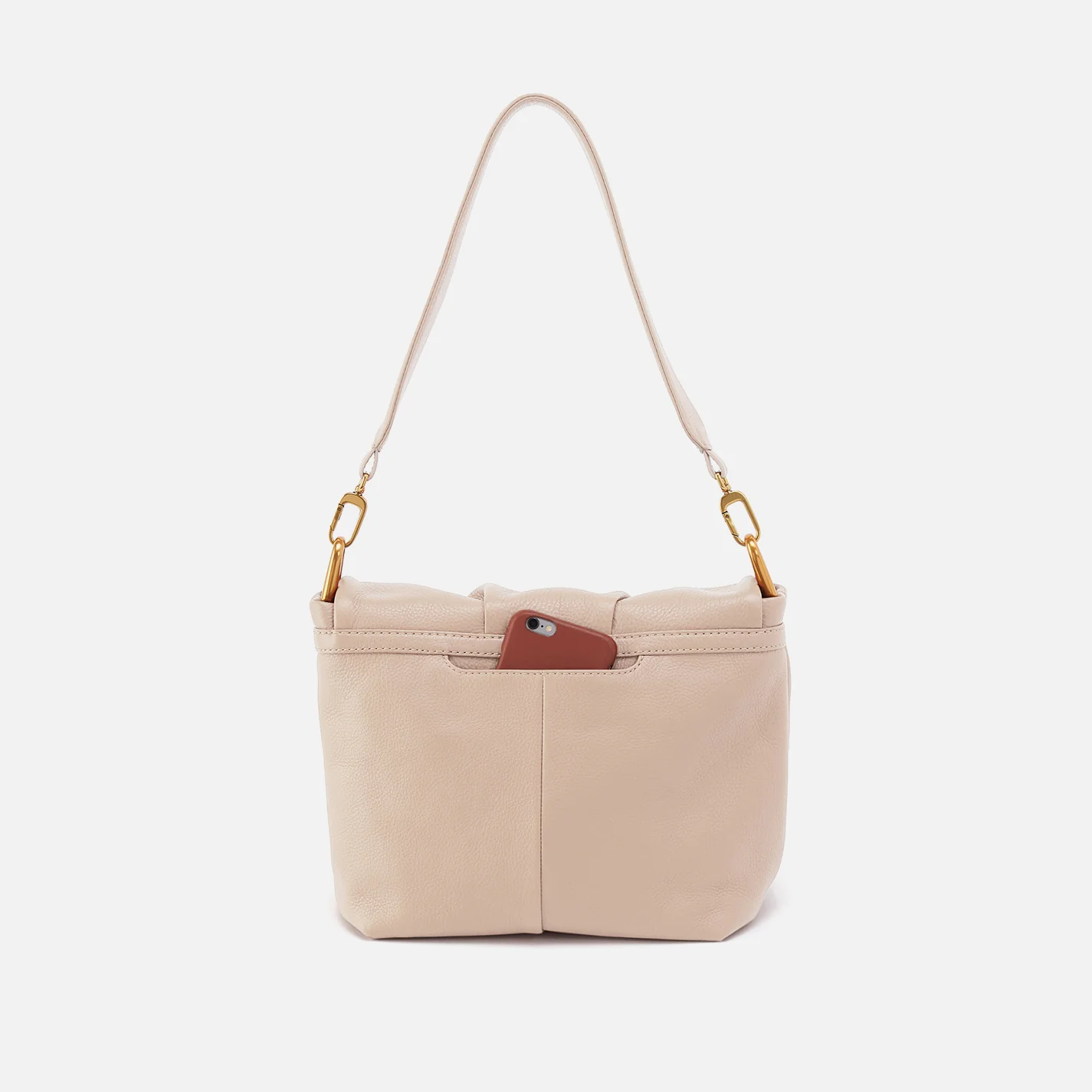 Harley Convertible Shoulder Bag In Pebbled Leather - Stonewash - Image 4