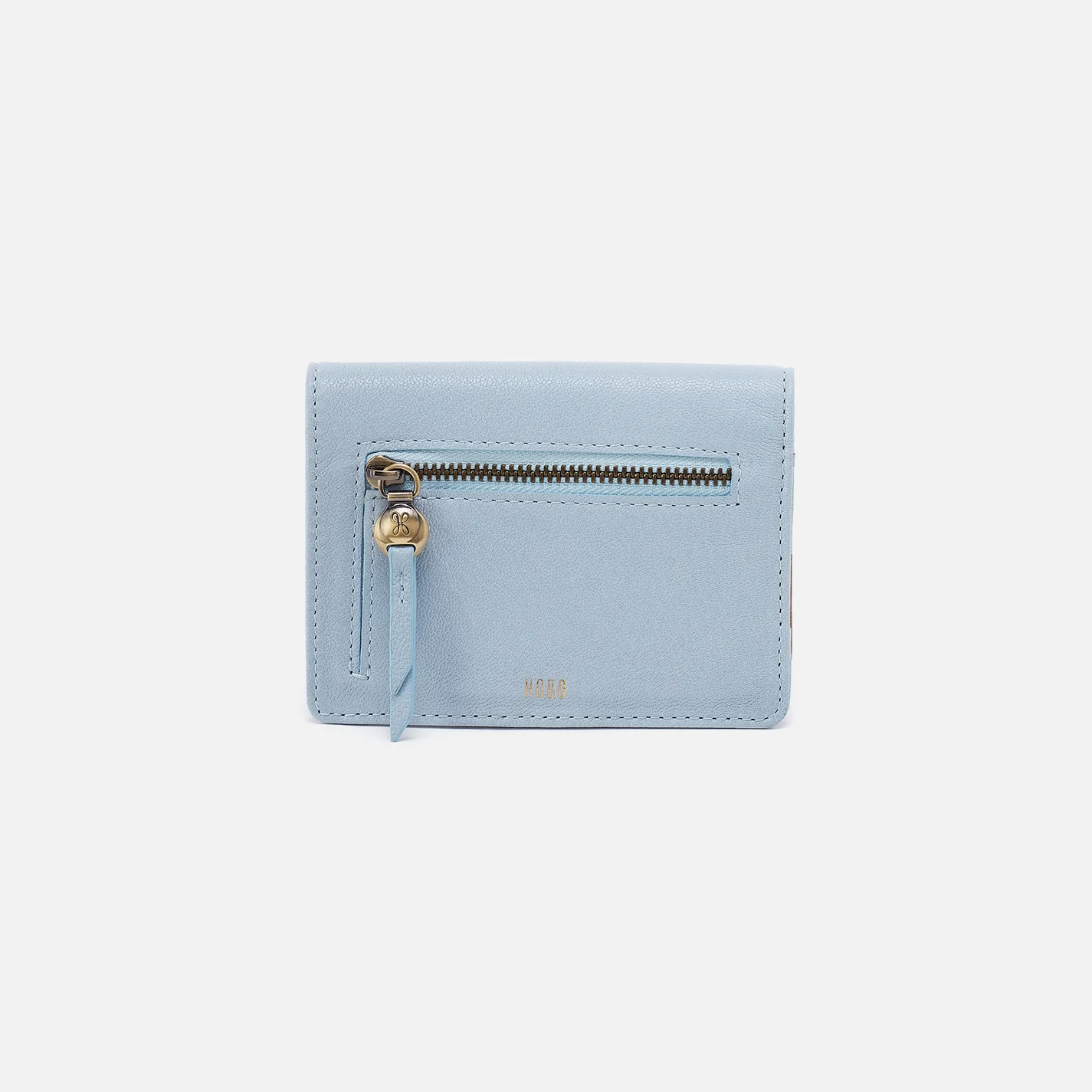 Hutton Small Wallet In Micrograin Leather - Dusted Sky - Image 3
