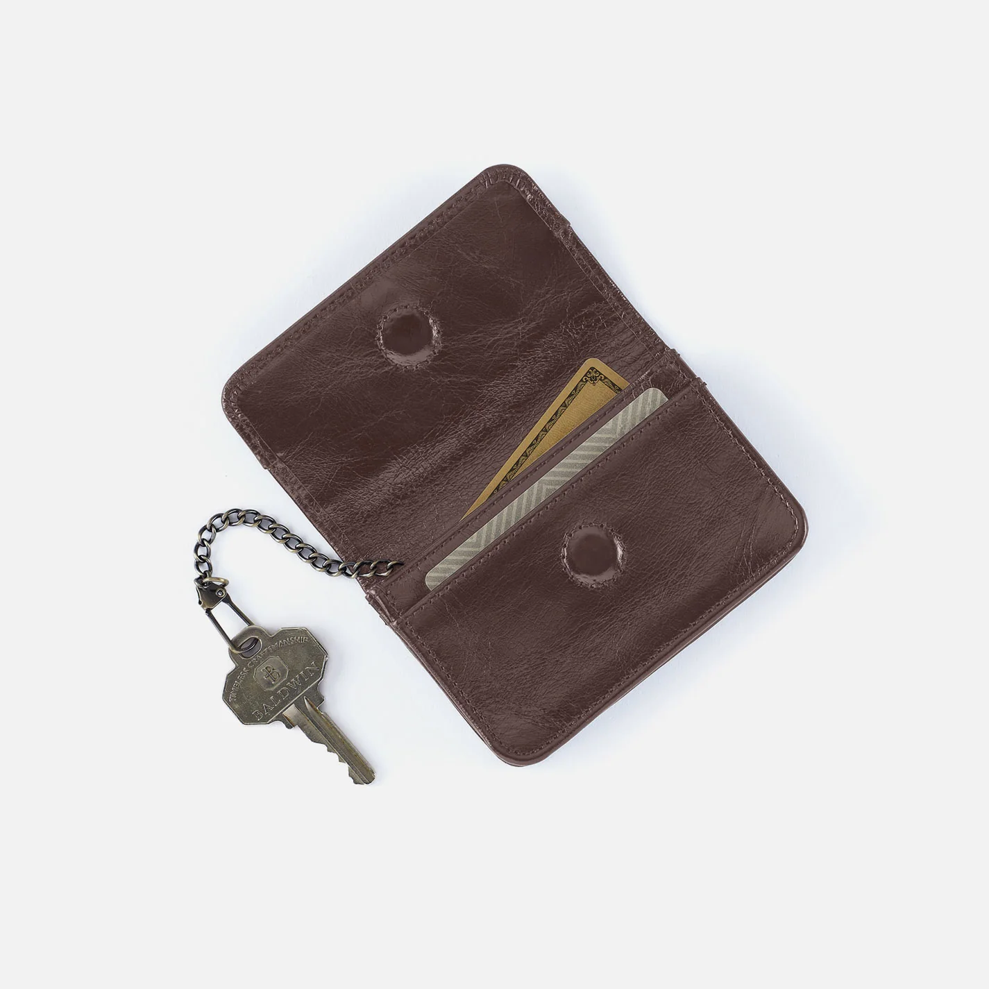 Jill Flap Card Case in Polished Leather - Hearthstone - Image 2