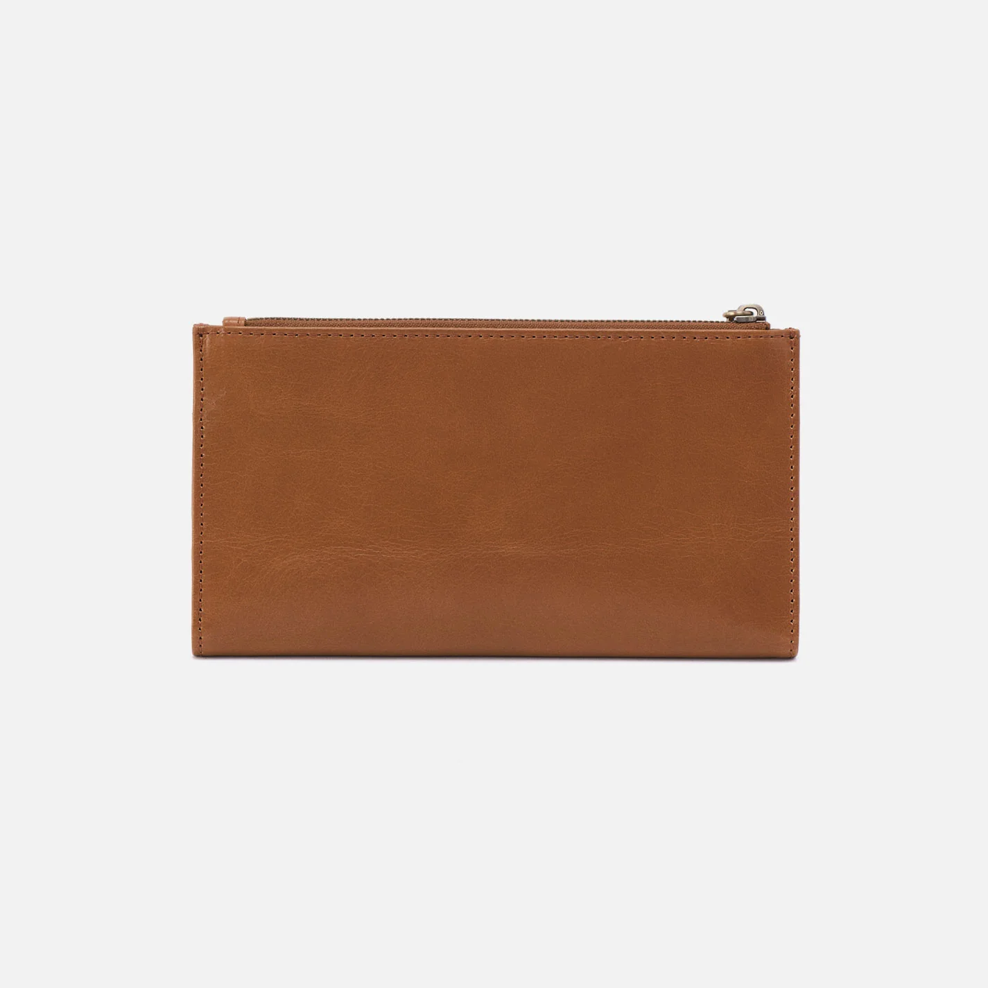 Jill Large Bifold Wallet In Polished Leather - Truffle - Image 4