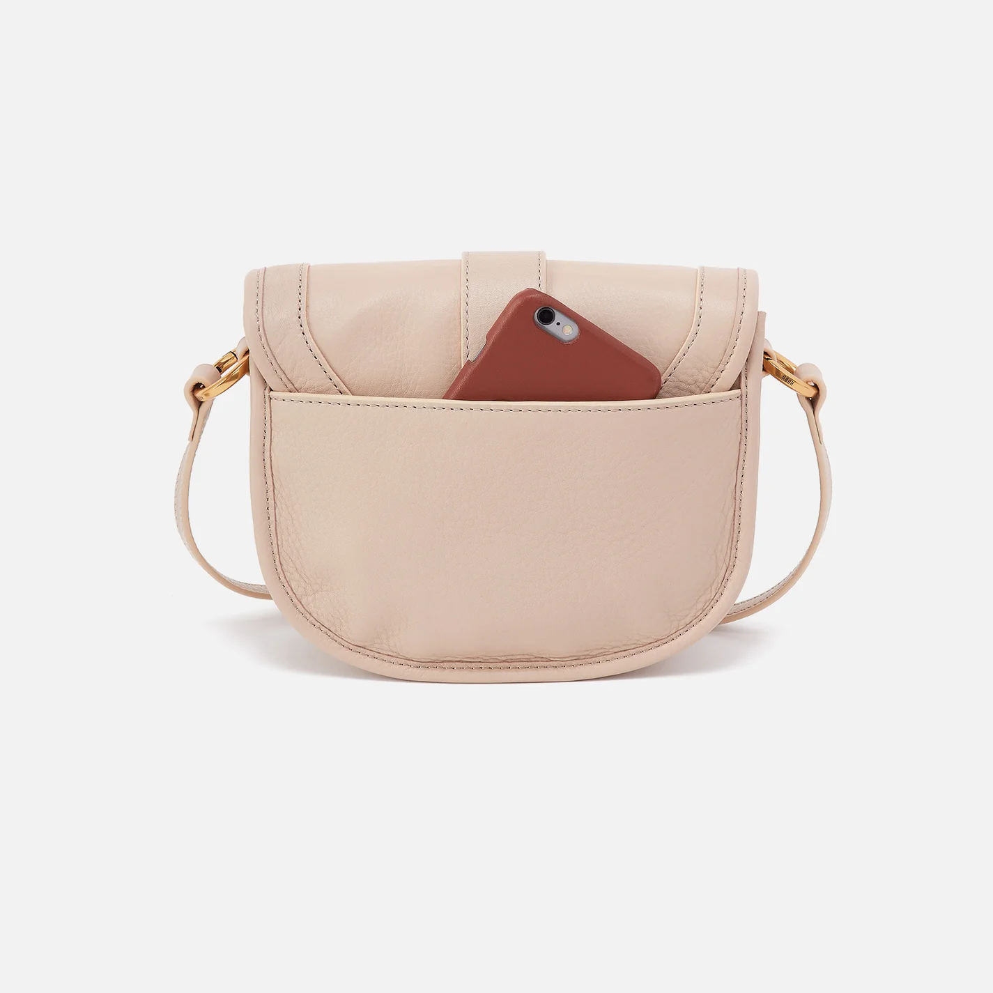 Kiva Small Crossbody In Pebbled Leather - Stonewash - Image 4