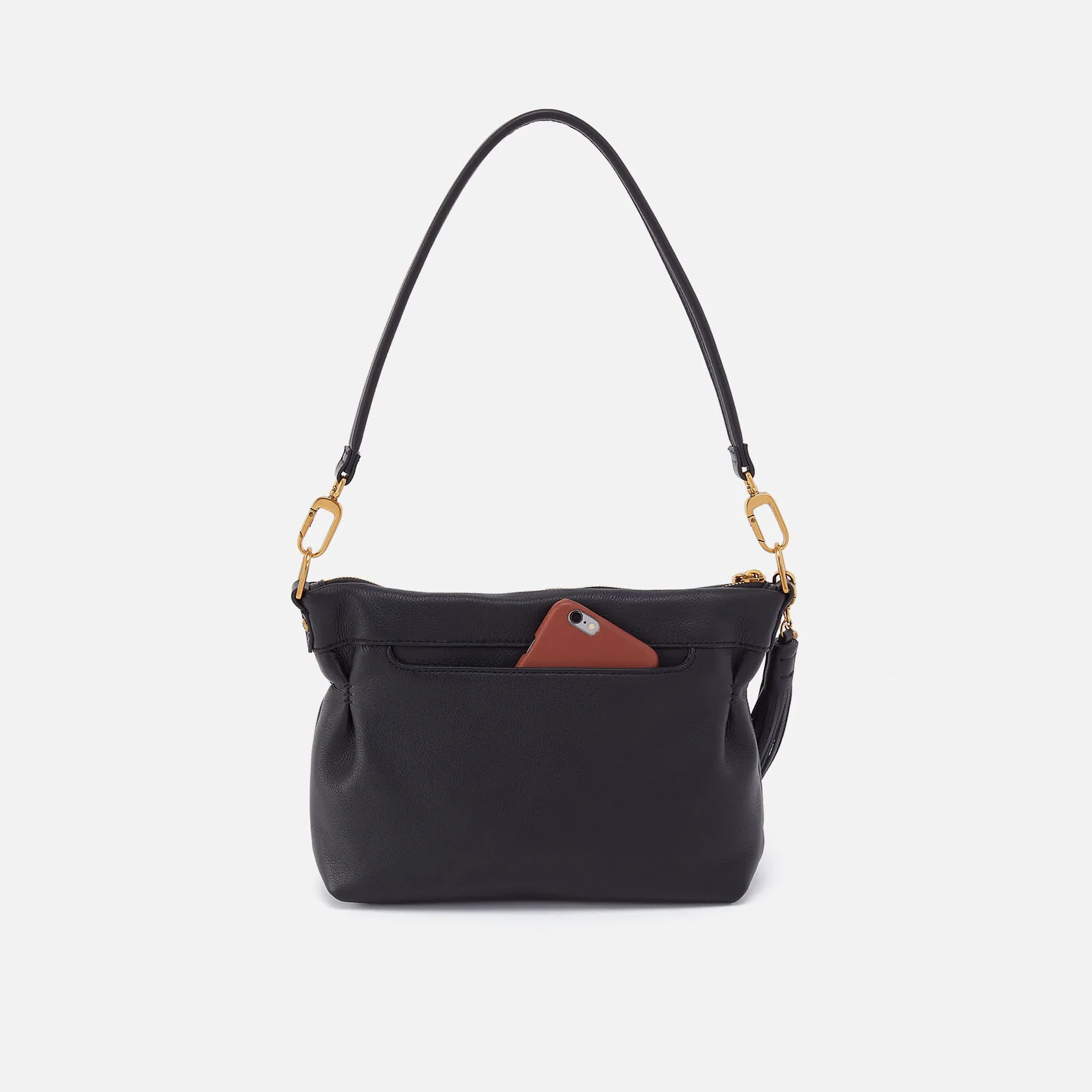 Kori Crossbody In Pebbled Leather - Black - Image 4
