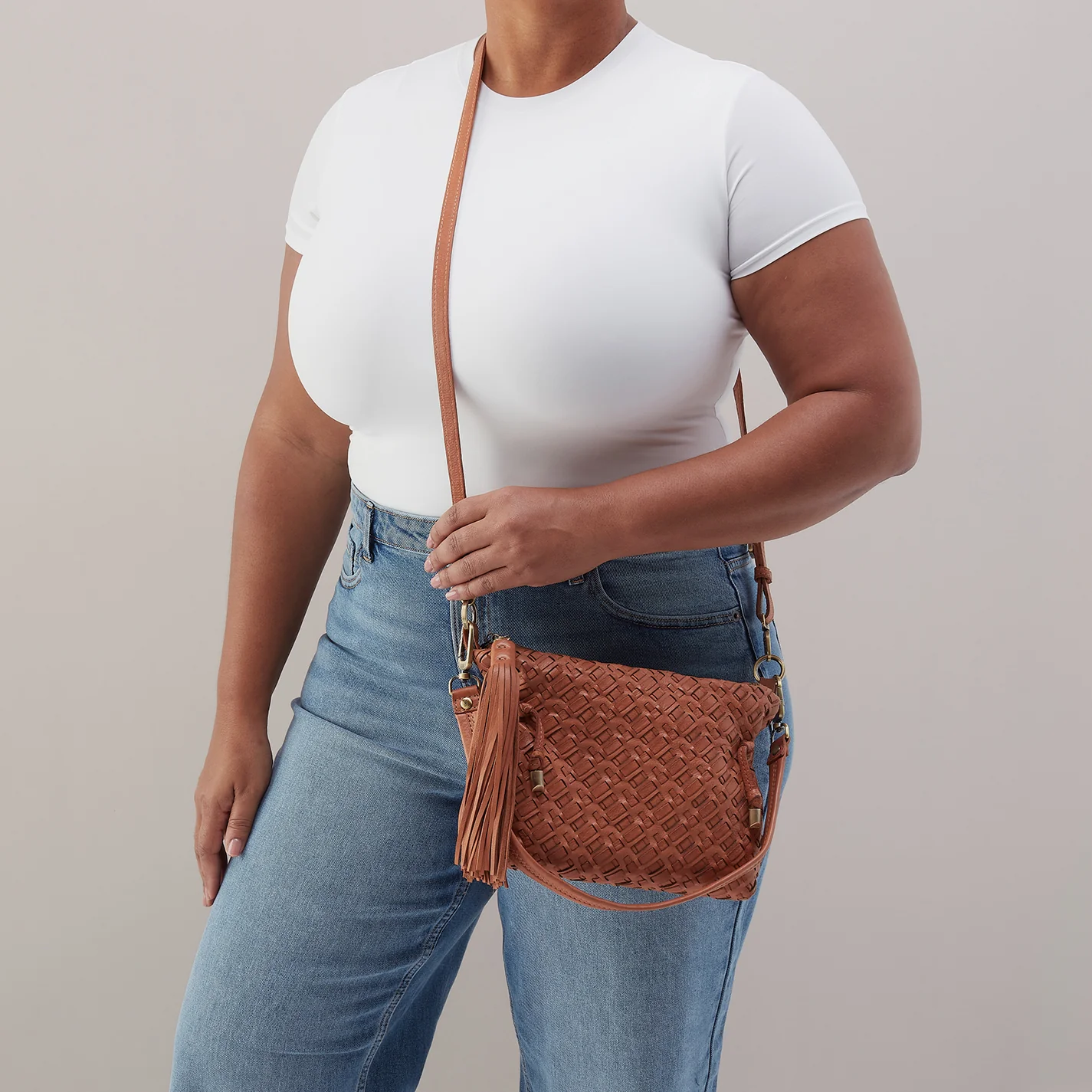 Kori Crossbody In Washed Leather - Harvest Wheat - Image 3