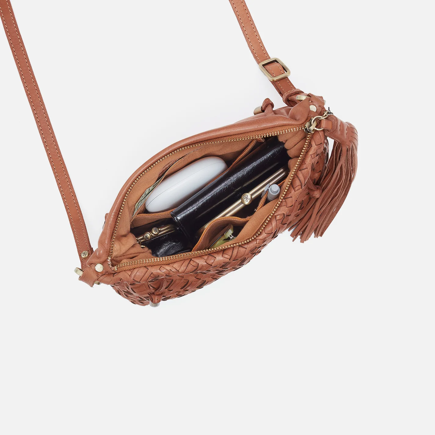 Kori Crossbody In Washed Leather - Harvest Wheat - Image 4