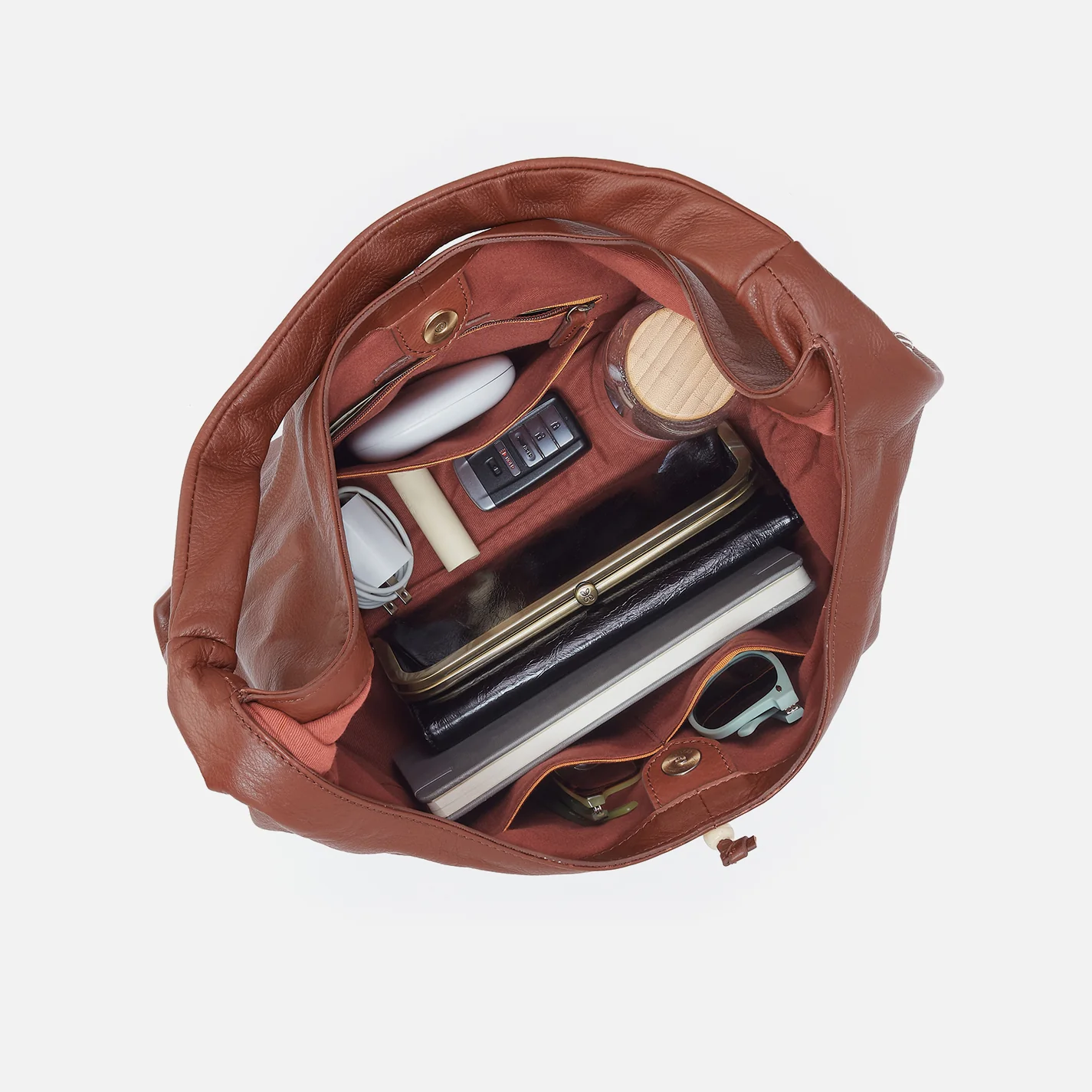 La Jolla Hobo In Cloud Leather - Cocoa Bean - Image 4