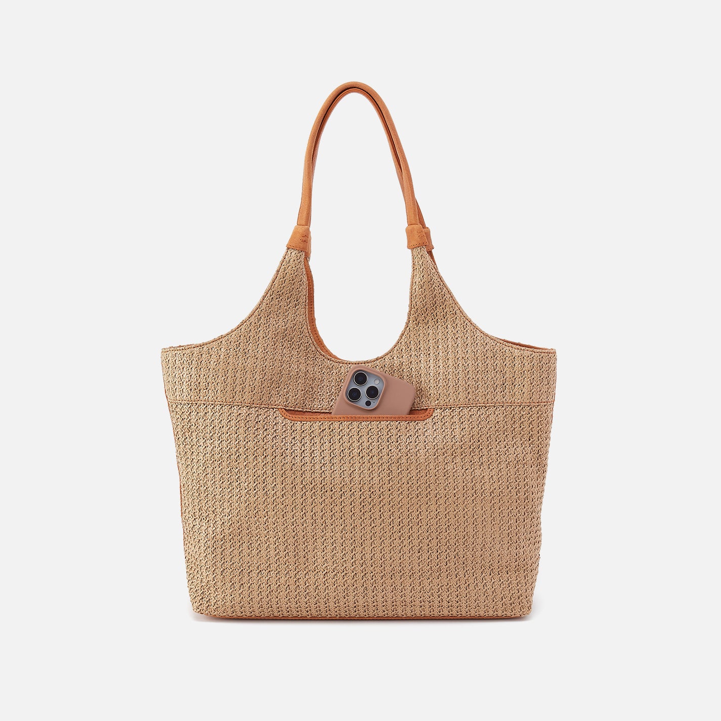 La Jolla Tote In Woven Straw - Meadow Woven Straw - Image 5