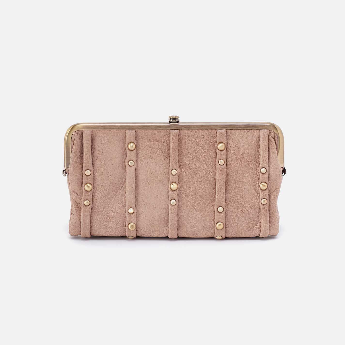 Lauren Clutch-Wallet in Buffed Leather - Hazel - Image 4