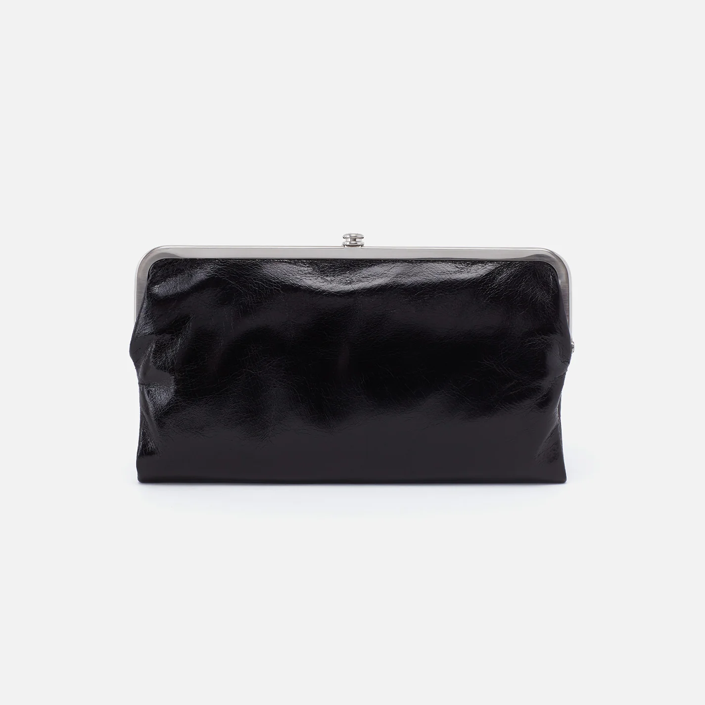 Lauren Clutch-Wallet In Polished Leather - Black - Image 6