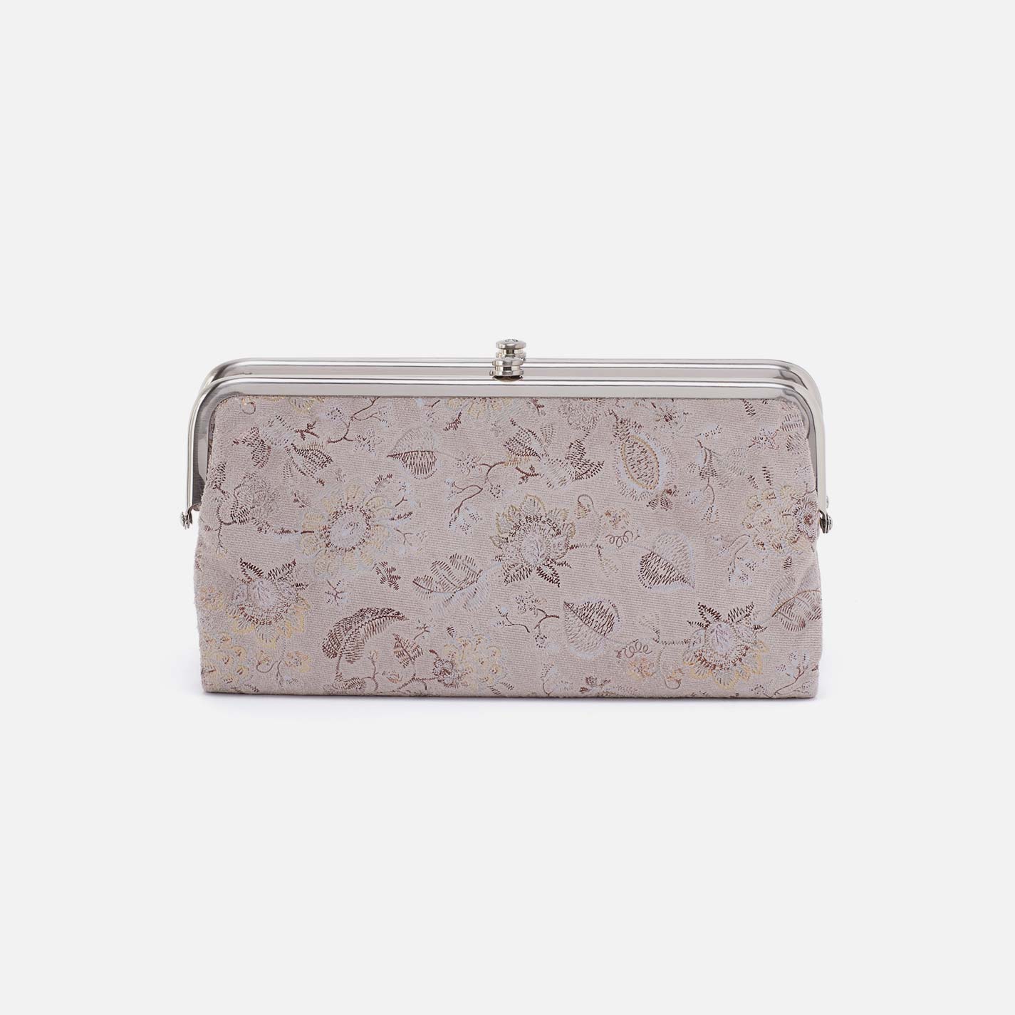 Lauren Clutch-Wallet in Printed Leather - Mystic Bloom