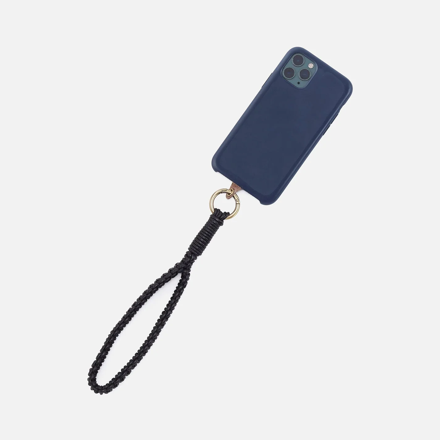 Leather Cord Strap In Coated Leather Cording - Black - Image 4