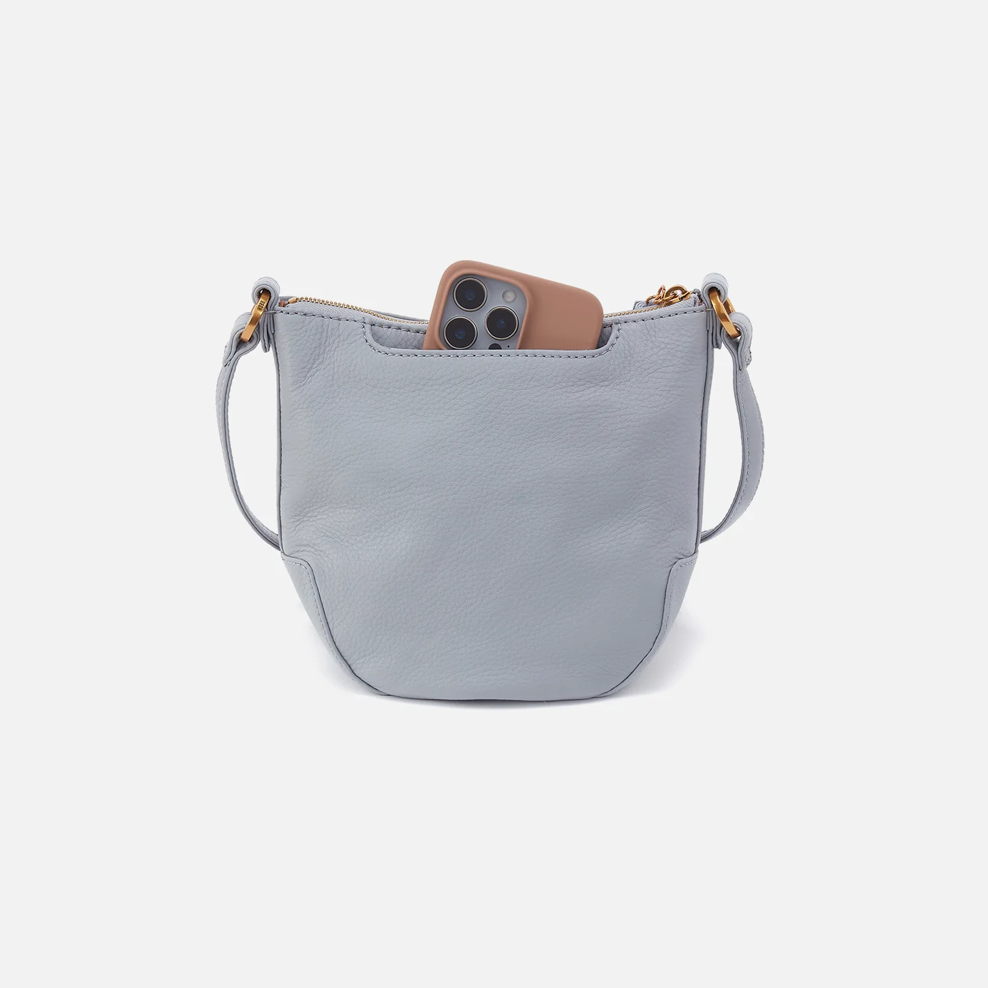 Lexi Crossbody in Pebbled Leather - Indigo Cloud - Image 5