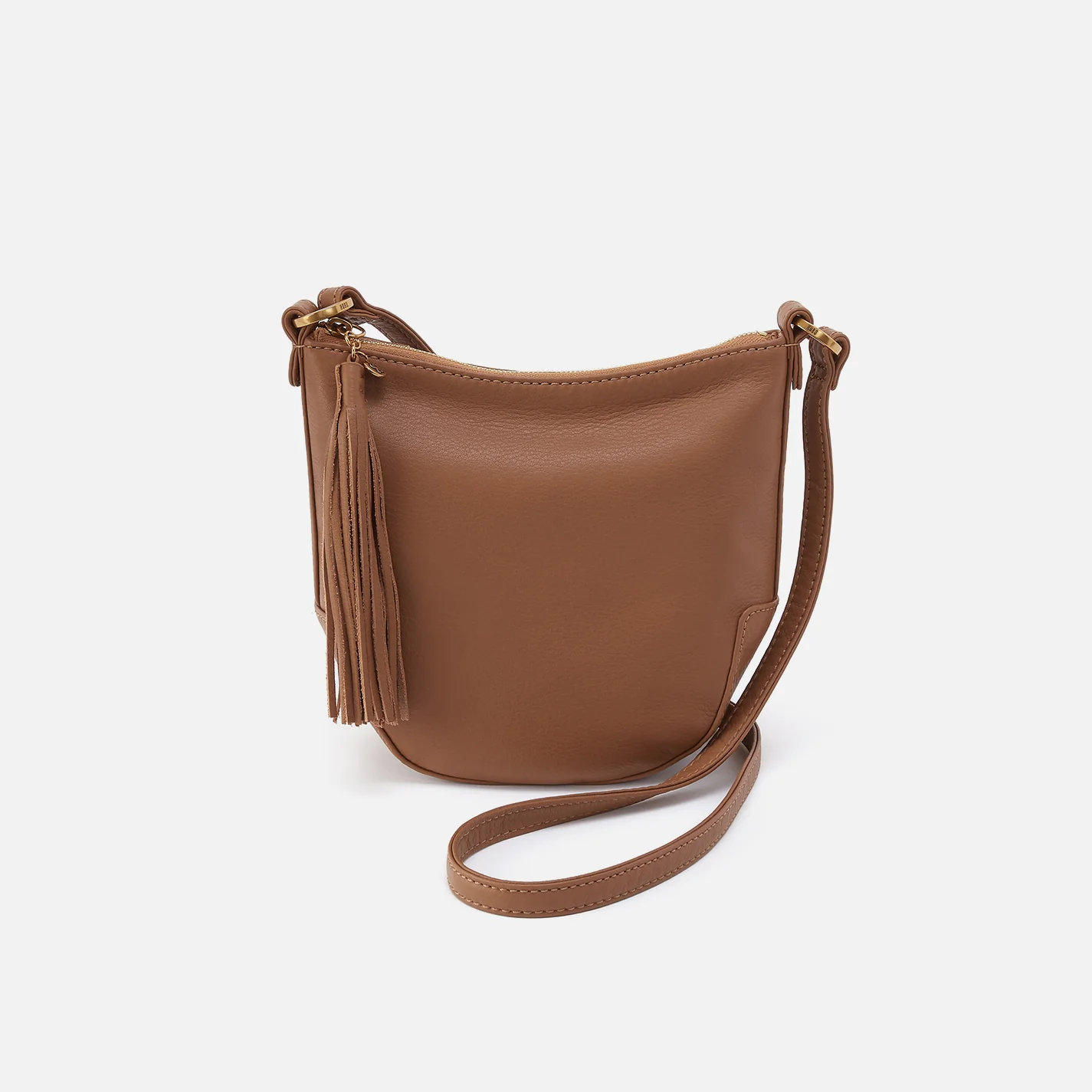 Lexi Crossbody In Pebbled Leather - Timber Brown