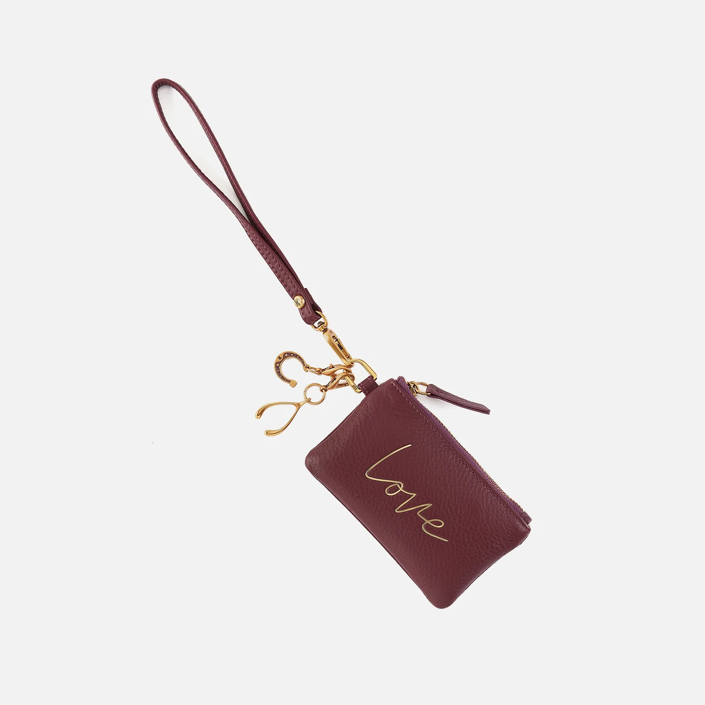 Love Gift Box in Pebbled Leather - Mulberry Glaze - Image 3