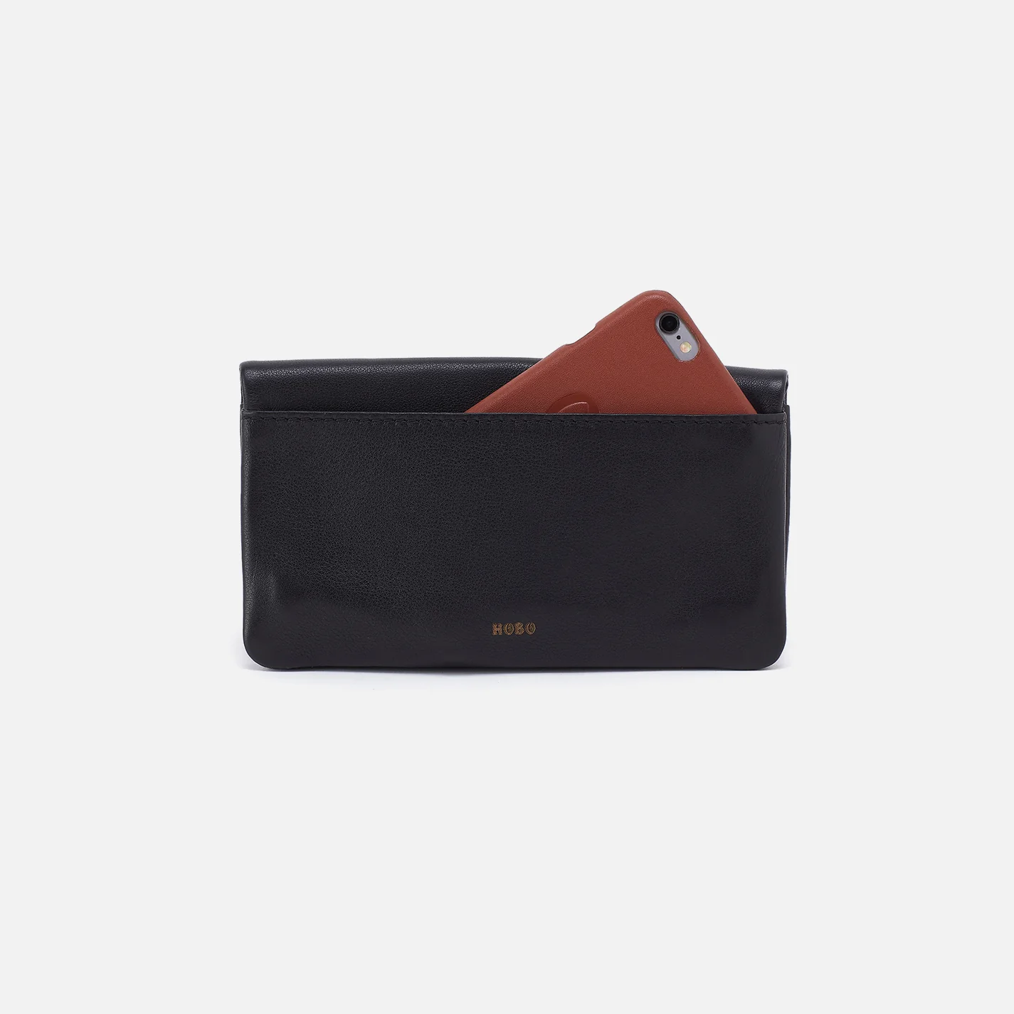 Lumen Continental Wallet In Cloud Leather - Black - Image 3