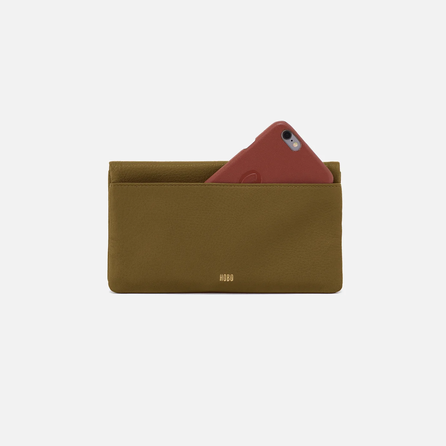 Lumen Continental Wallet In Pebbled Leather - Sunlit Sage - Image 3