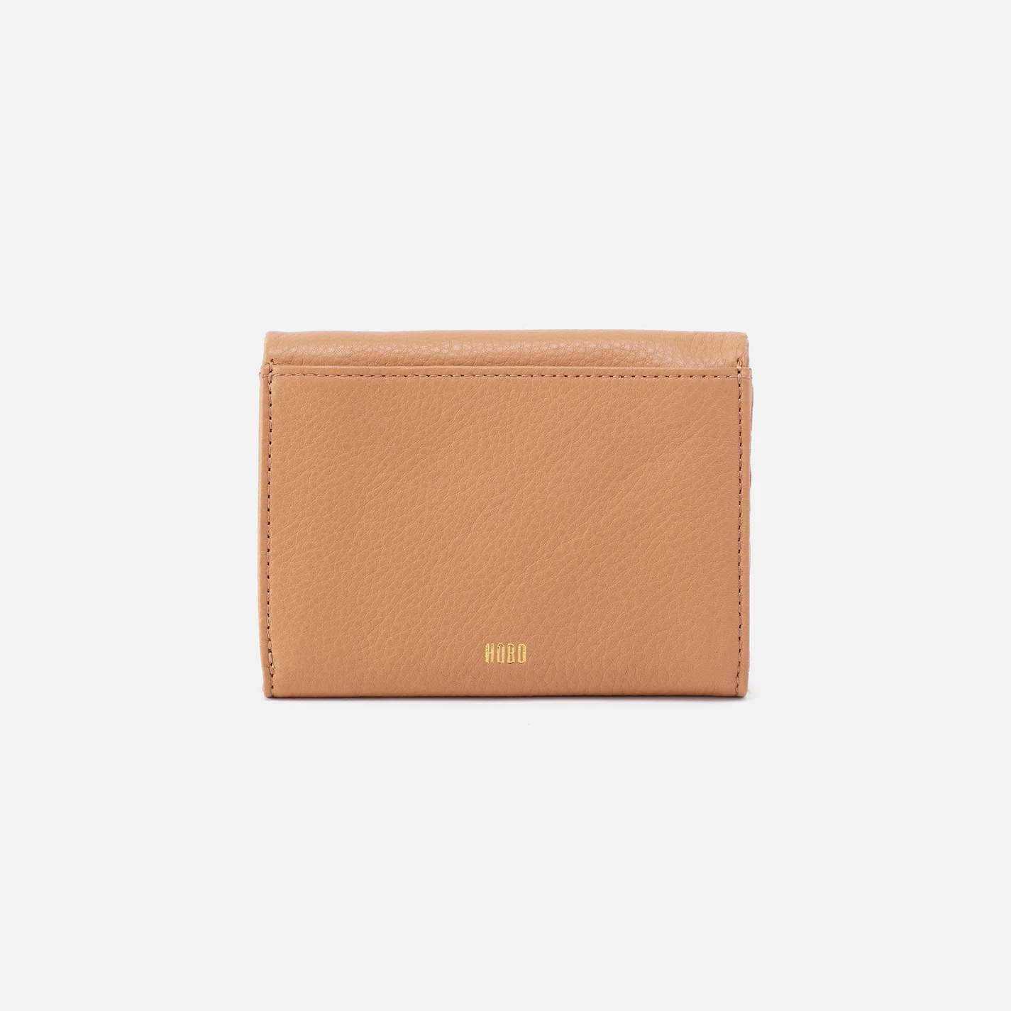Lumen Medium Bifold Compact Wallet in Pebbled Leather - Sandstorm - Image 3