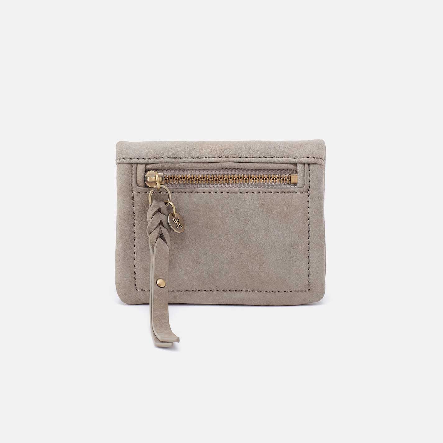 Lumen Mini Wallet in Nubuck Leather - Golden Granite