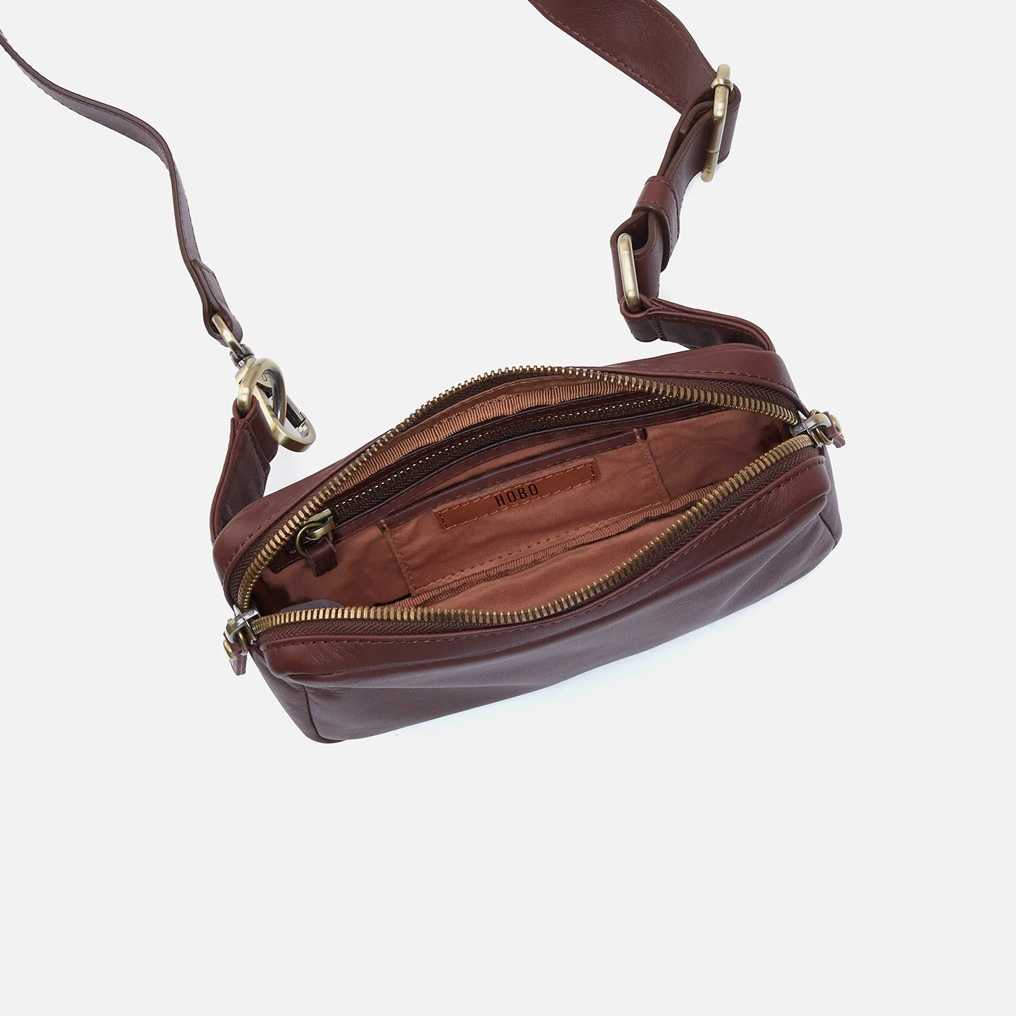 Men's Sling in Silk Napa Leather - Brown - Image 3