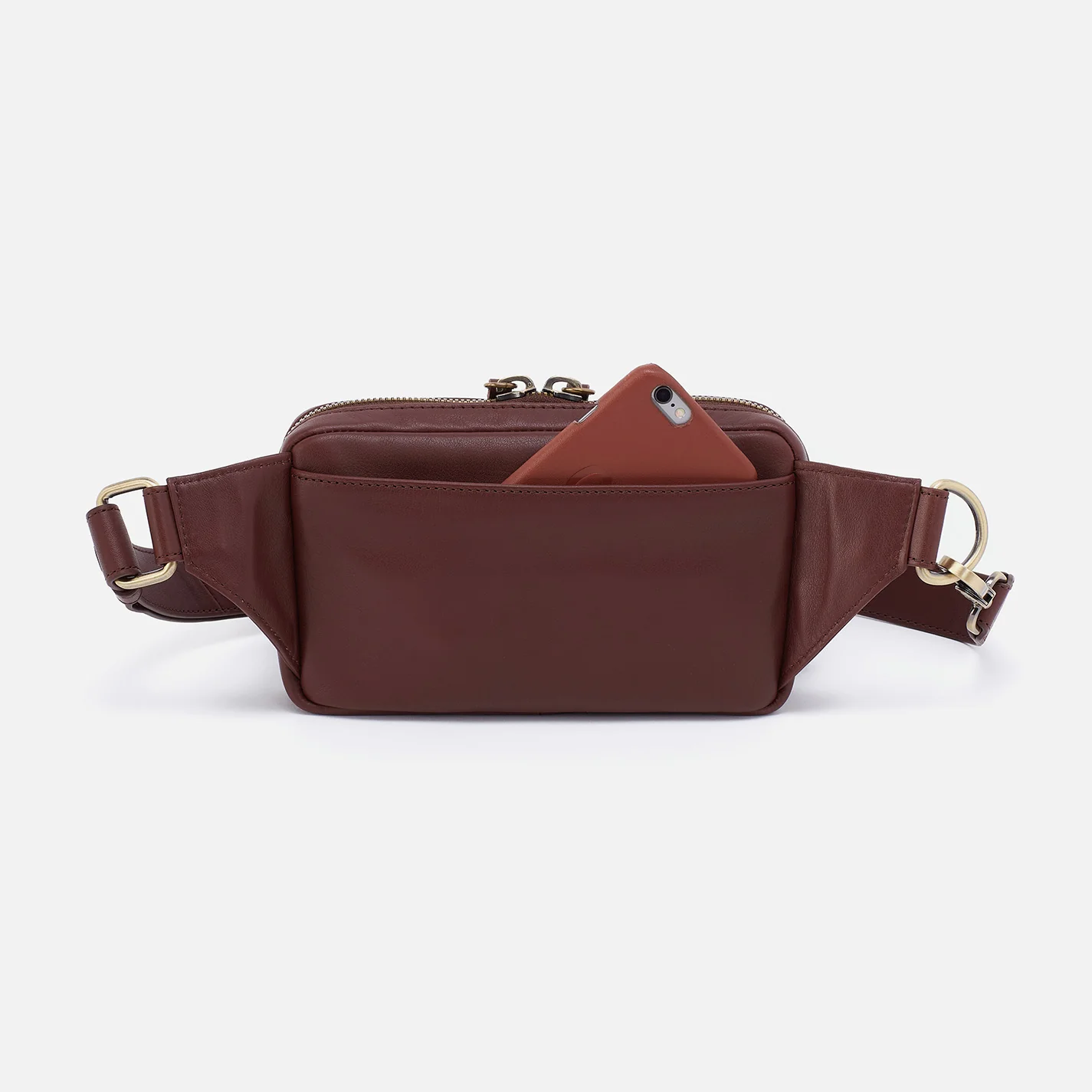 Men's Sling in Silk Napa Leather - Brown - Image 4