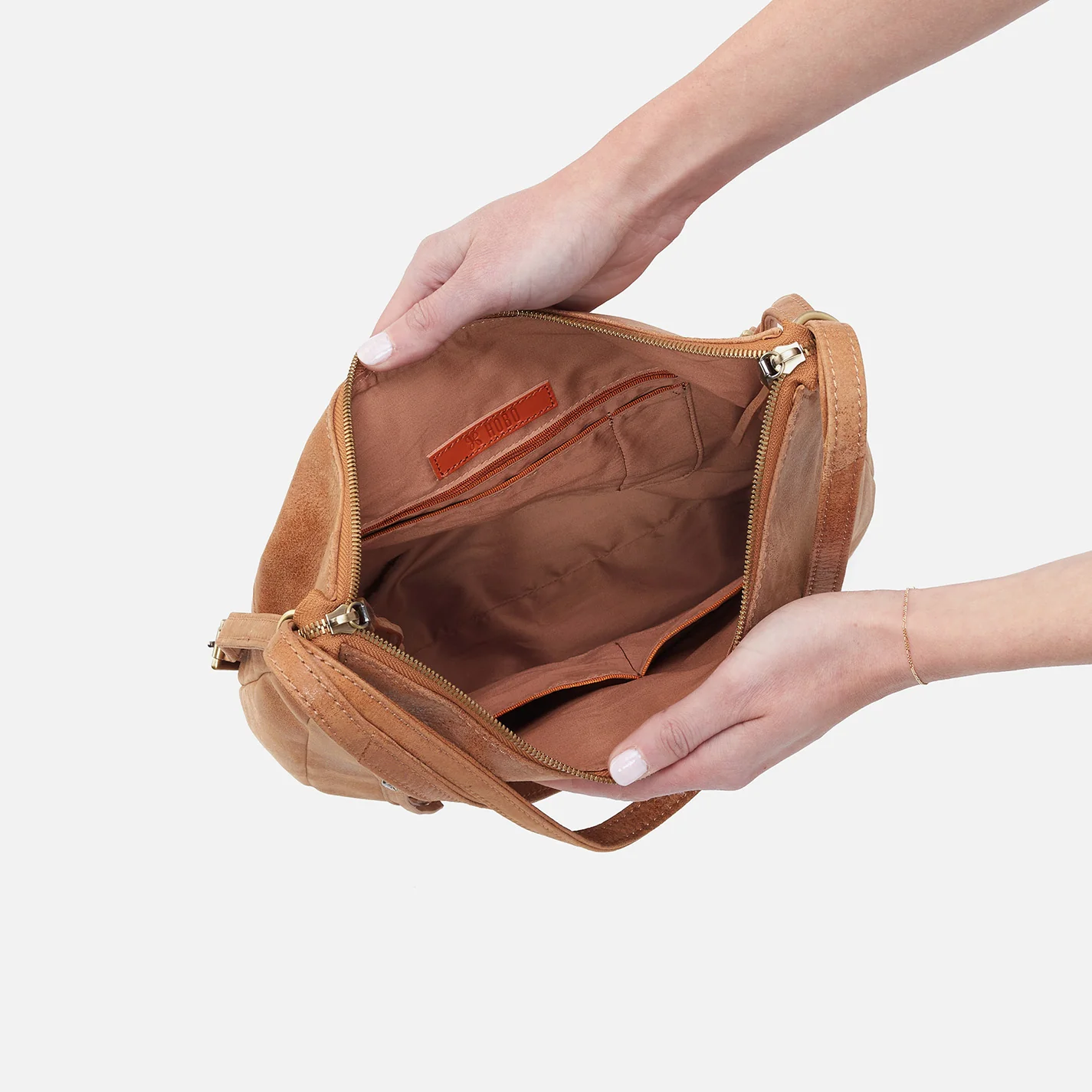 Merrin Convertible Backpack In Buffed Leather - Whiskey - Image 4