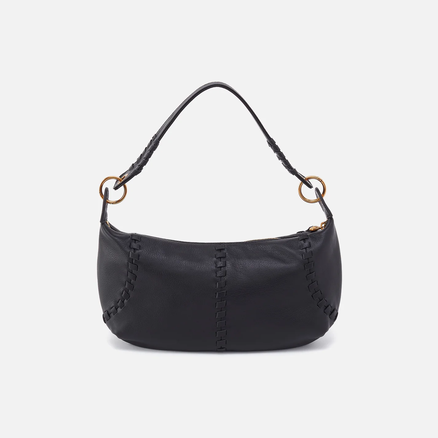 Opal Mini Shoulder In Pebbled Leather - Black - Image 4