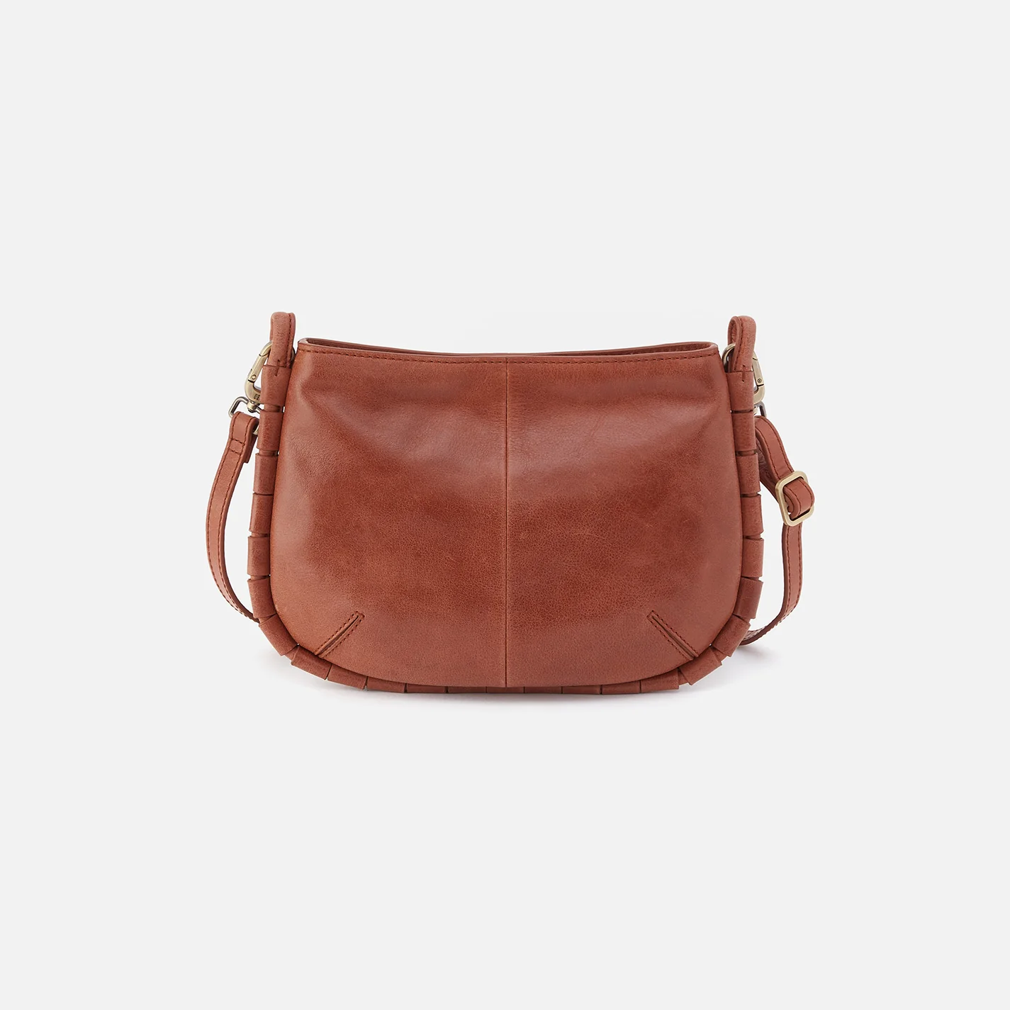 Phoebe Crossbody In Smooth Leather - Saddle - Image 4