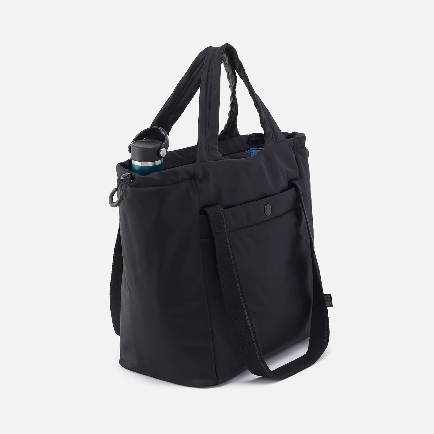 PLACES TO GO Tote in CaRefiber recycled nylon - Jet - Image 6