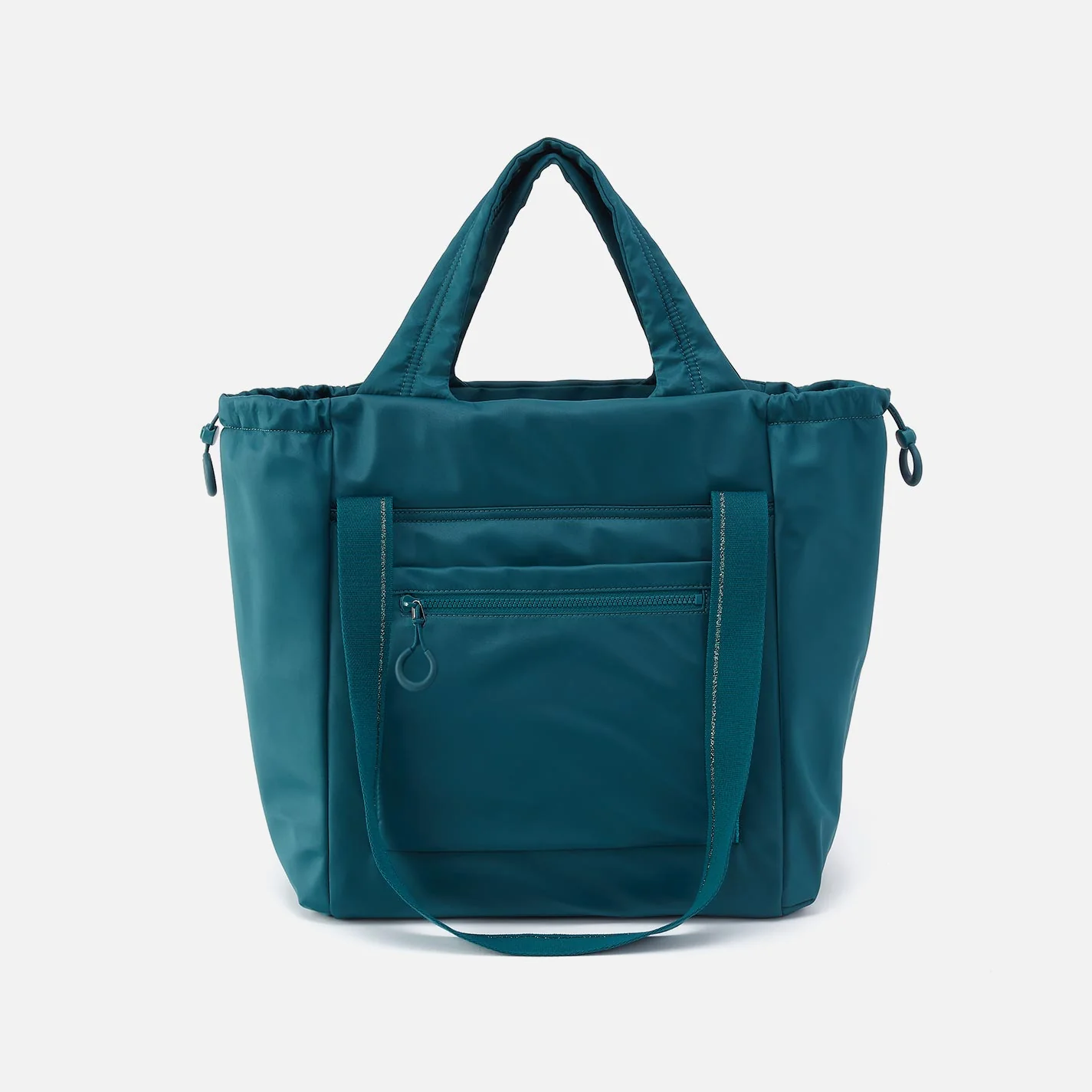 PLACES TO GO Tote in CaRefiber recycled nylon - Teal - Image 4