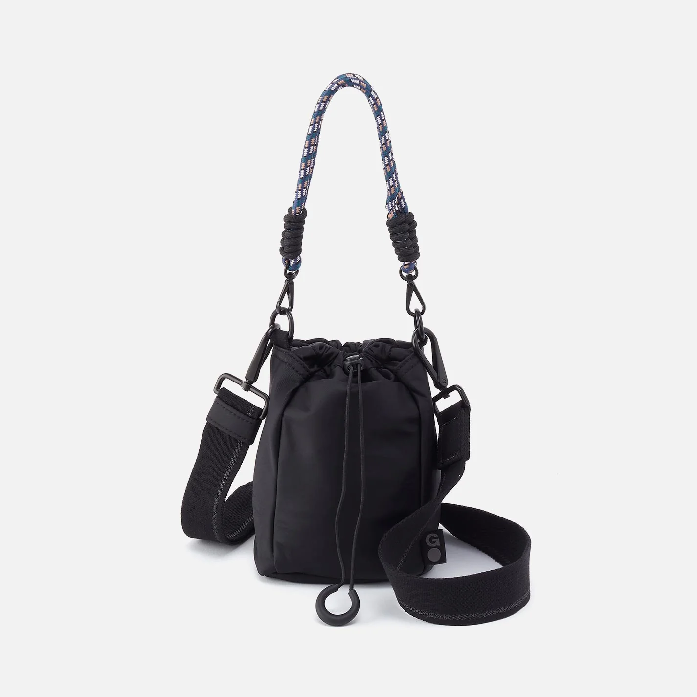 QUICK CINCH CROSSBODY in CaRefiber recycled nylon - Jet