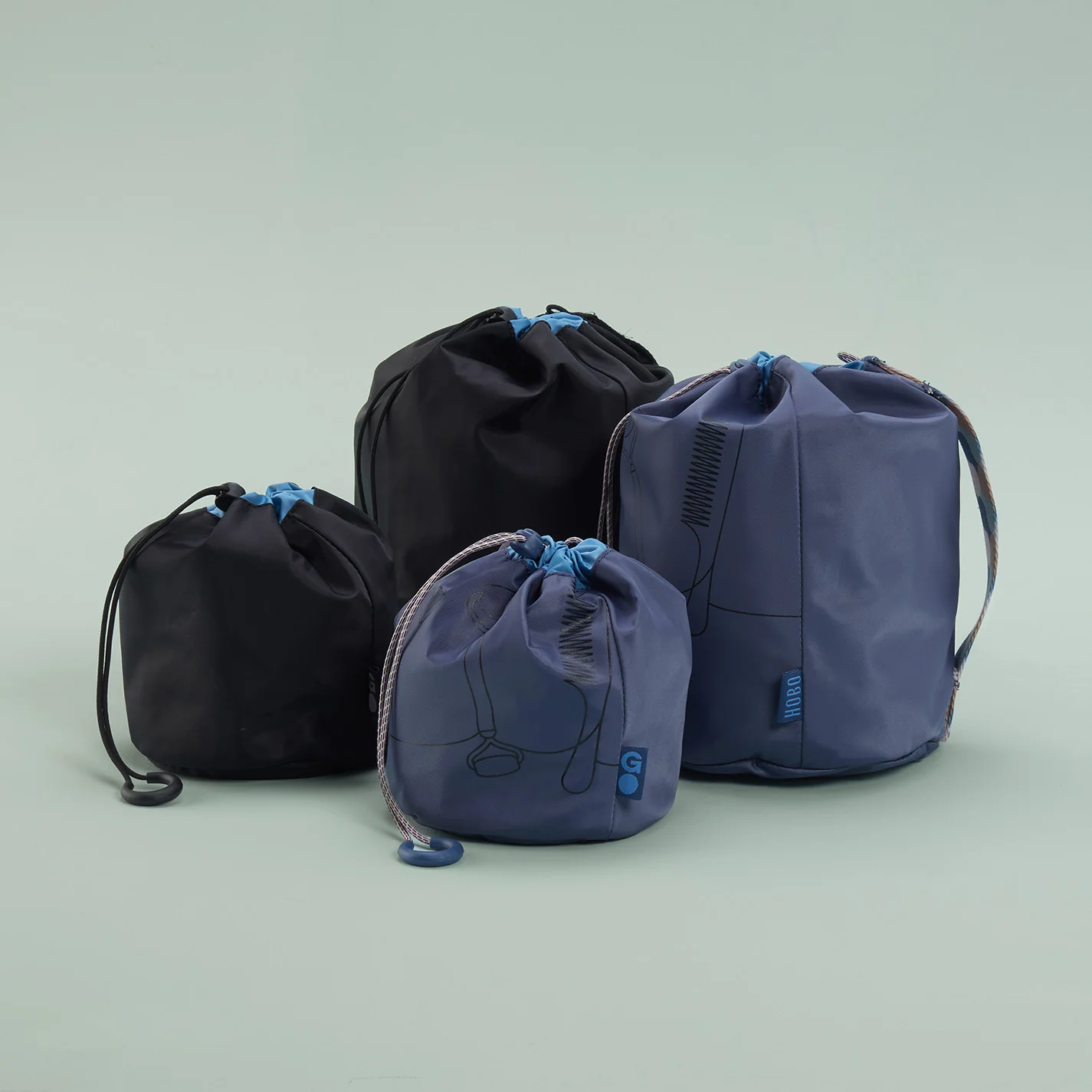 QUICK DRAW Pack Sack Small in CaRefiber recycled nylon - Ocean - Image 7