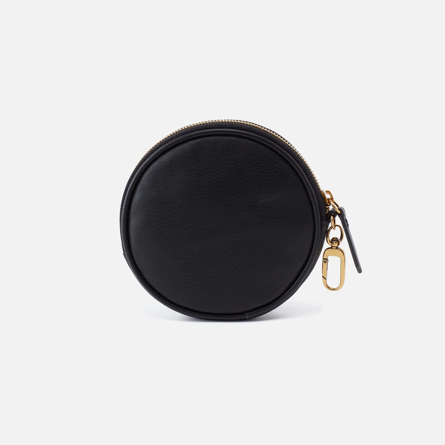 Revolve Clip Pouch in Pebbled Leather - Black - Image 4