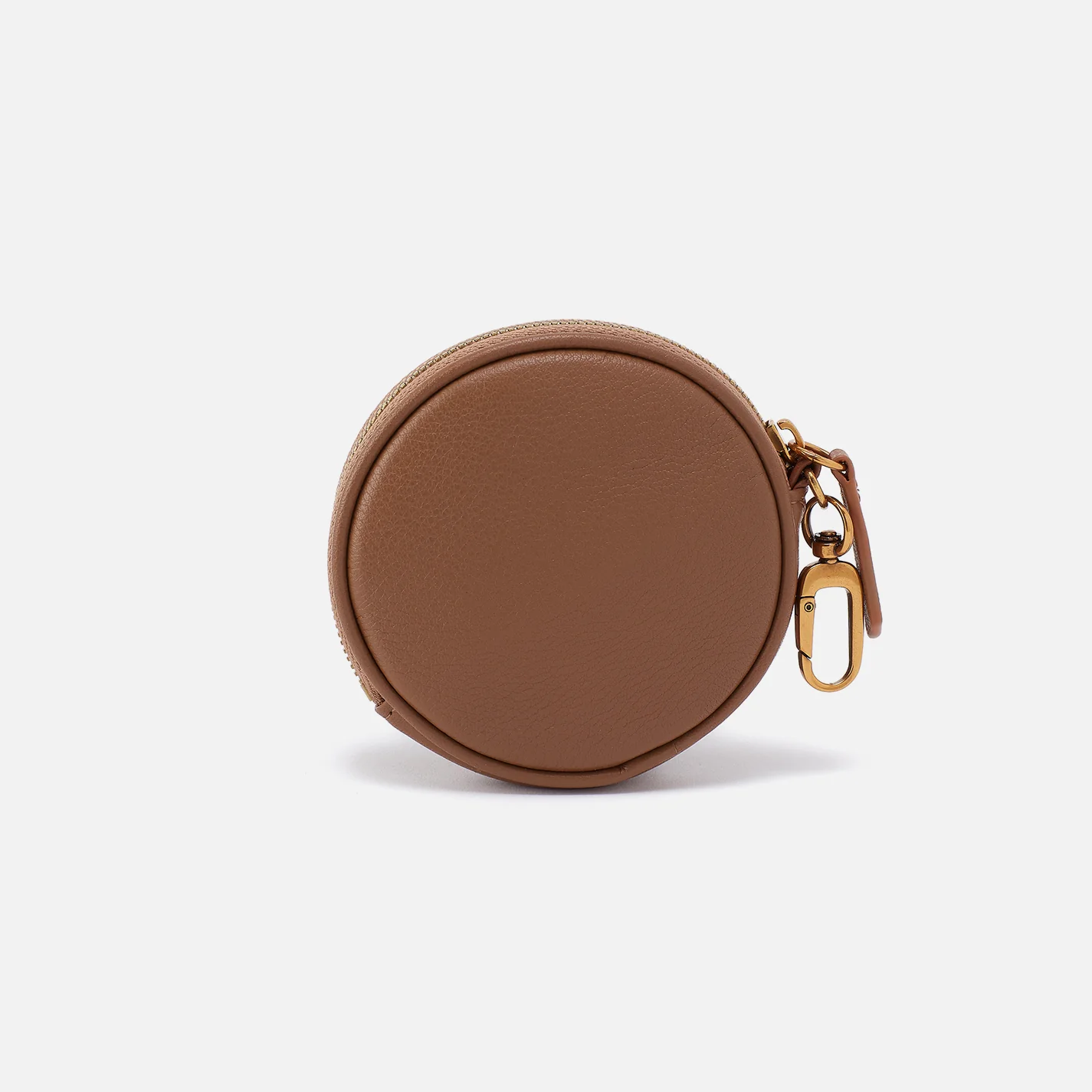 Revolve Small Bag Charm In Pebbled Leather - Timber Brown - Image 3