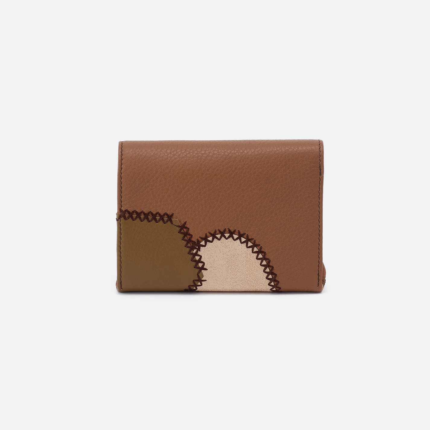 Robin Compact Wallet In Pebbled Leather - Timber Brown - Image 3