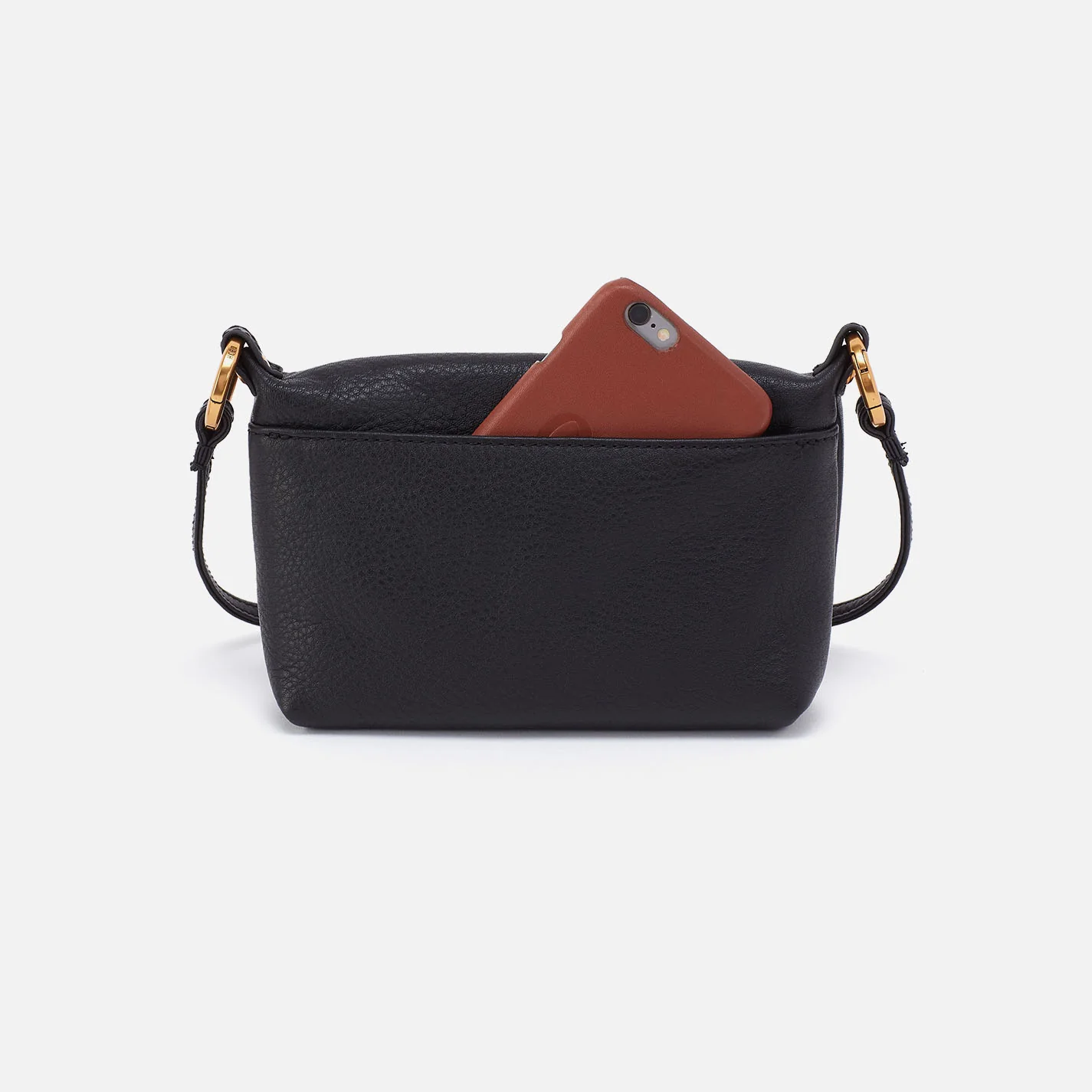 Run About Crossbody In Pebbled Leather - Black - Image 4
