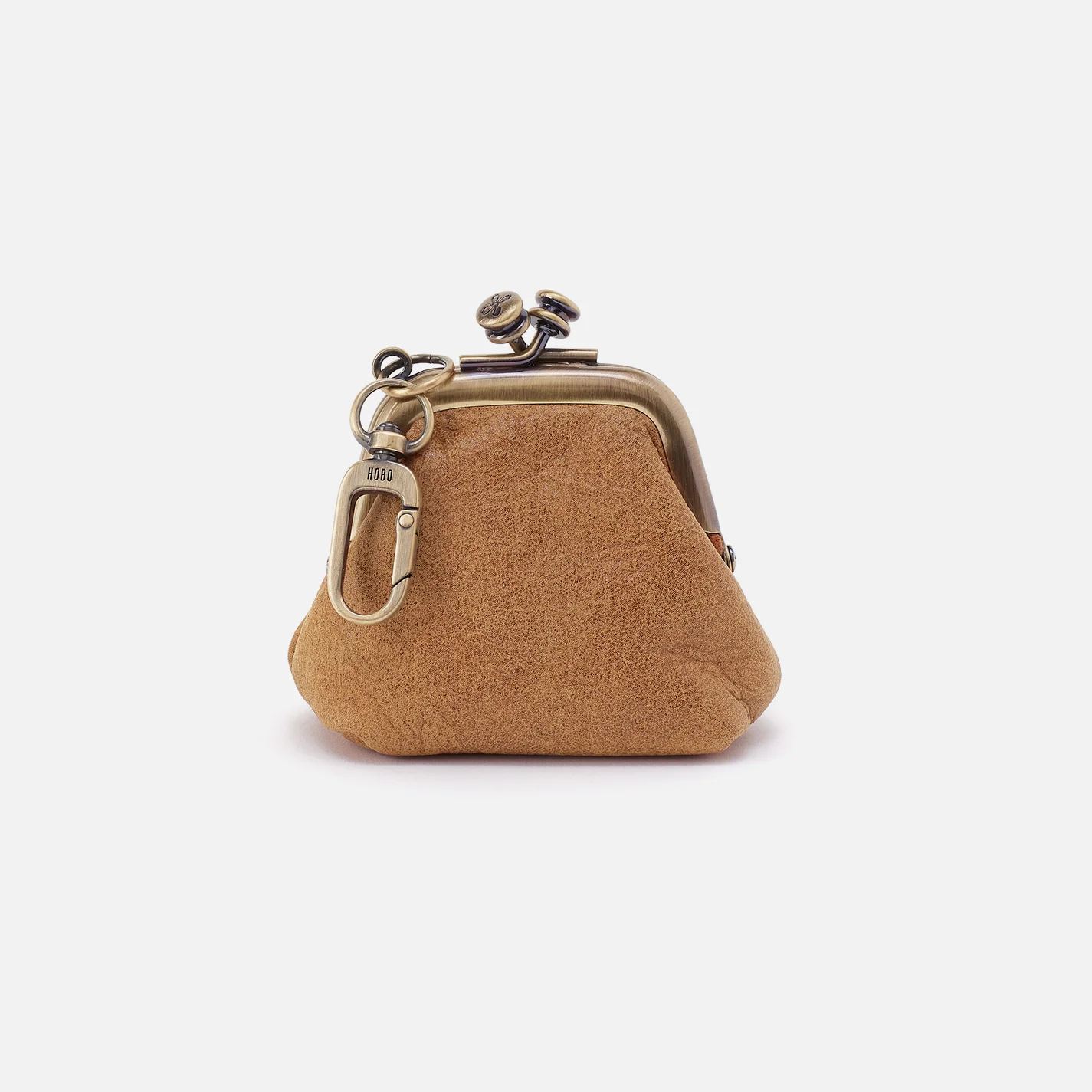 Run Frame Pouch In Buffed Leather - Whiskey