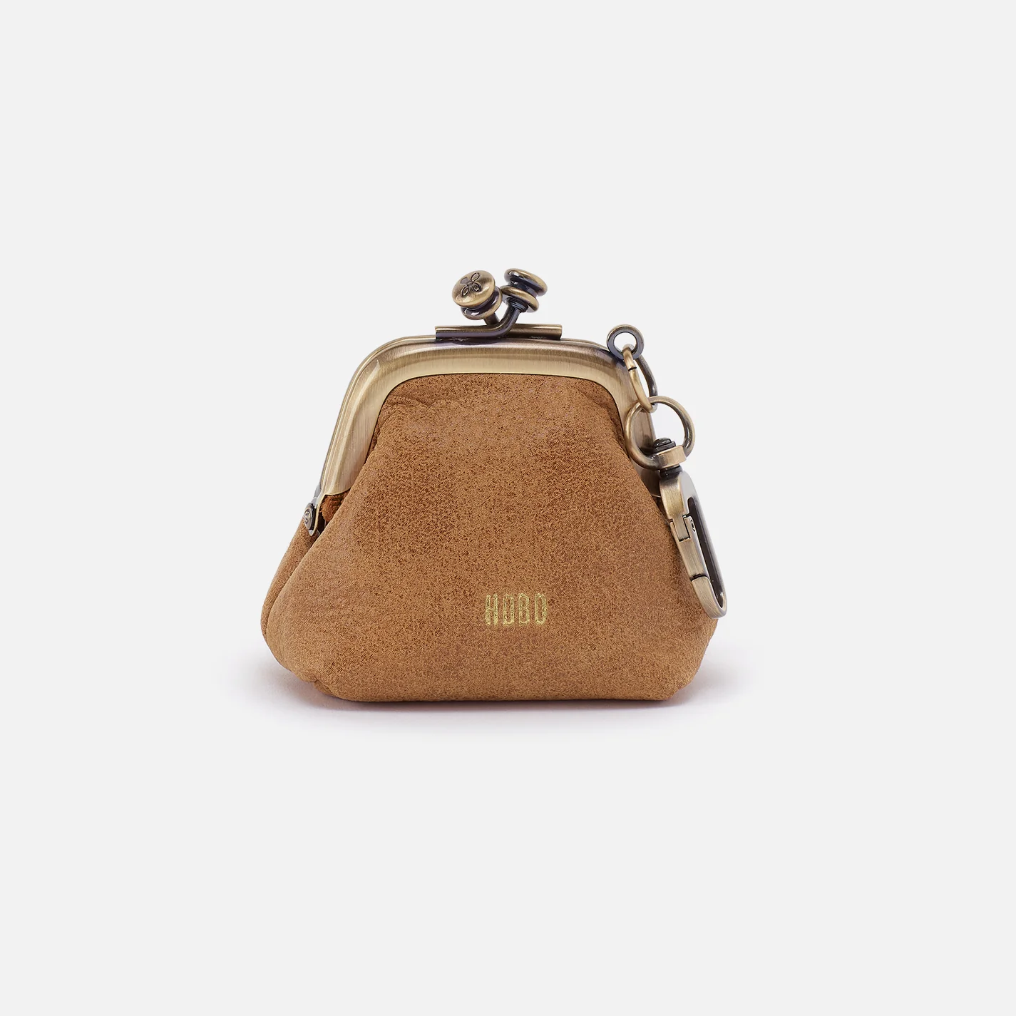 Run Frame Pouch In Buffed Leather - Whiskey - Image 3