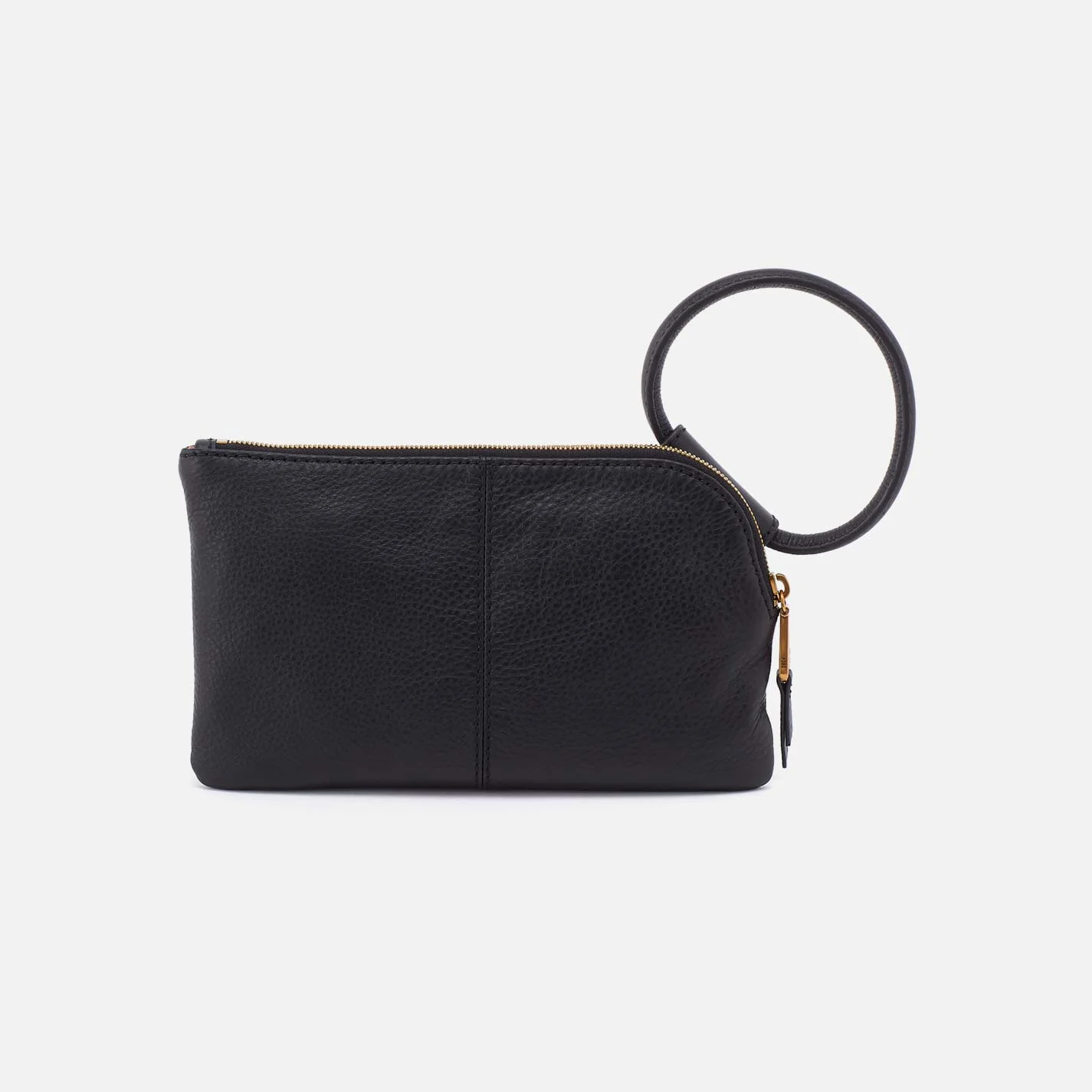 Sable Wristlet in Pebbled Leather - Black With Studs - Image 4
