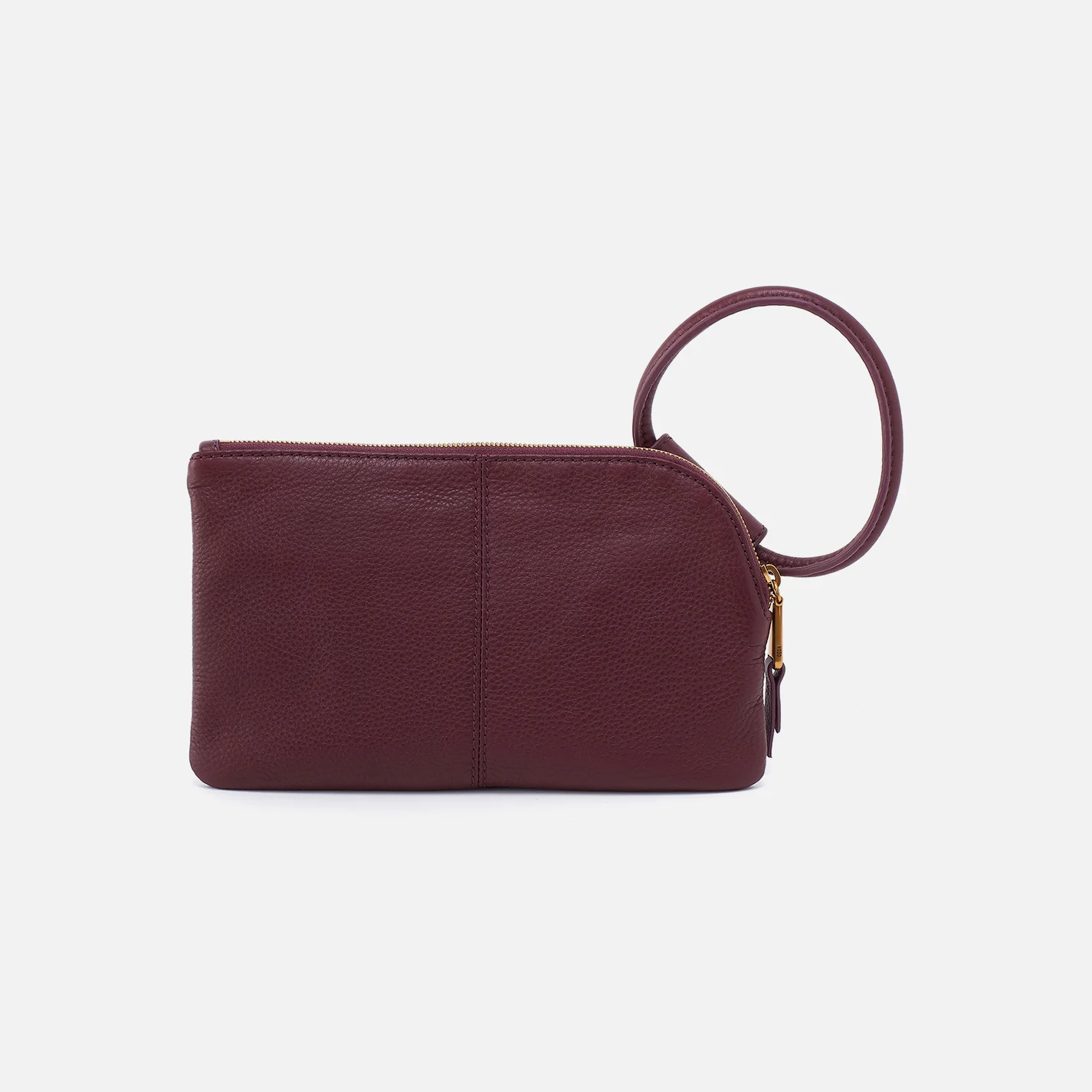 Sable Wristlet in Pebbled Leather - Mulberry Glaze - Image 5