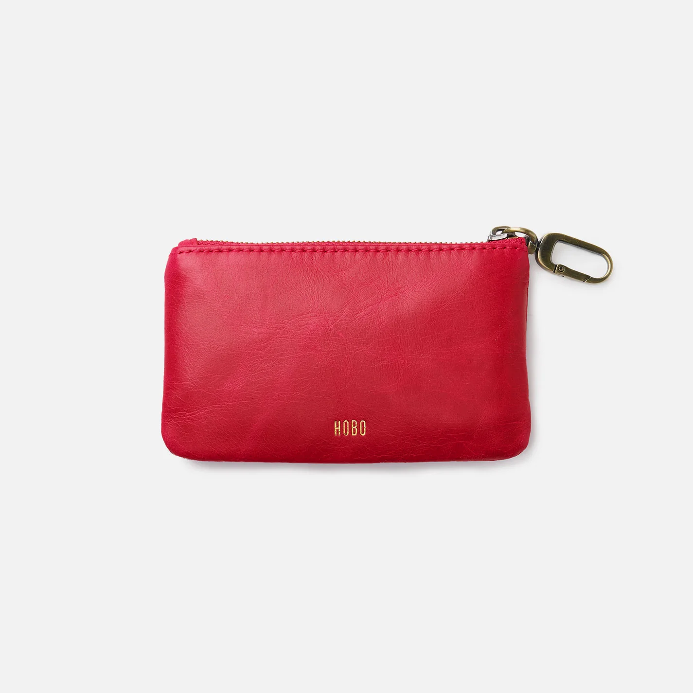 Sentiment Pouch In Polished Leather - Hibiscus Love - Image 2