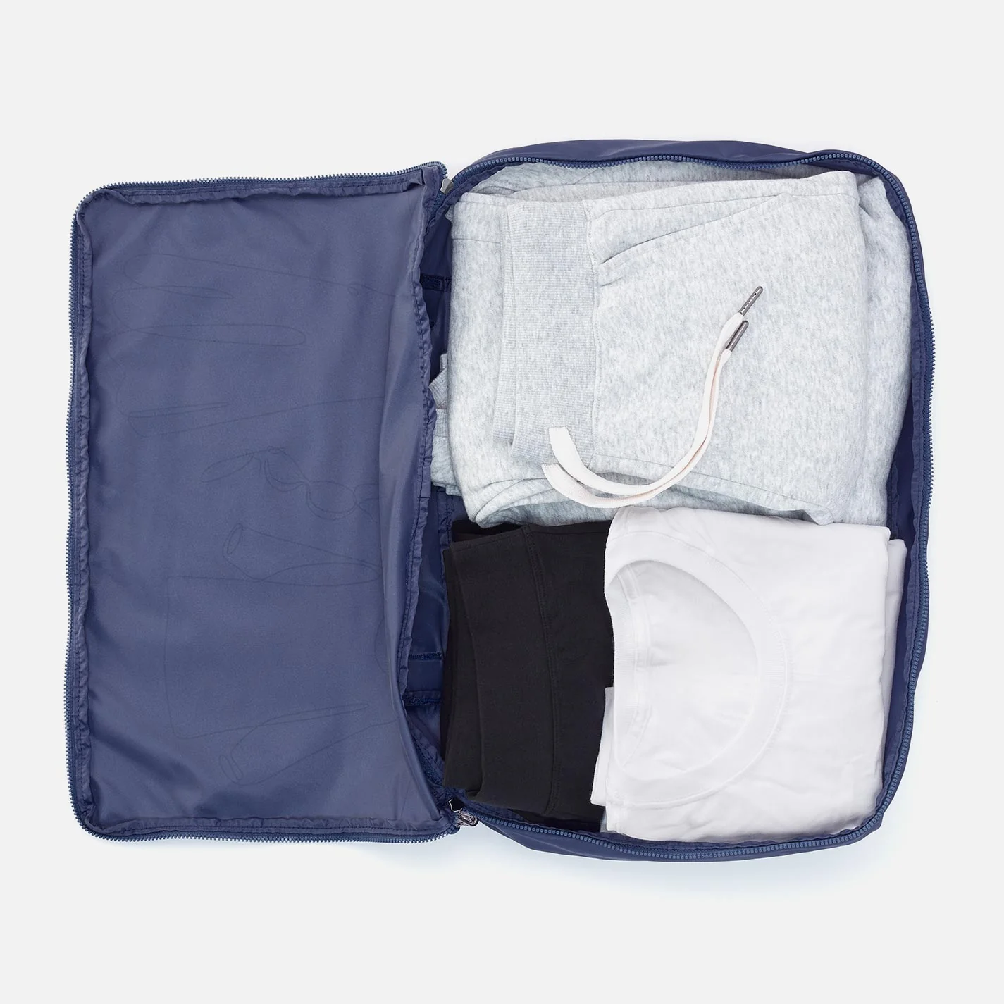 SET TO GO Packing Cube Large in CaRefiber recycled nylon - Teal - Image 3