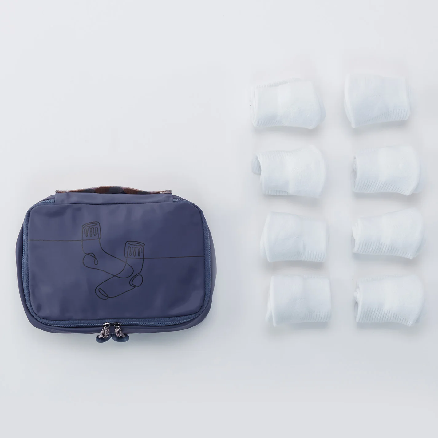 SET TO GO Packing Cube Small in CaRefiber recycled nylon - Dune - Image 7