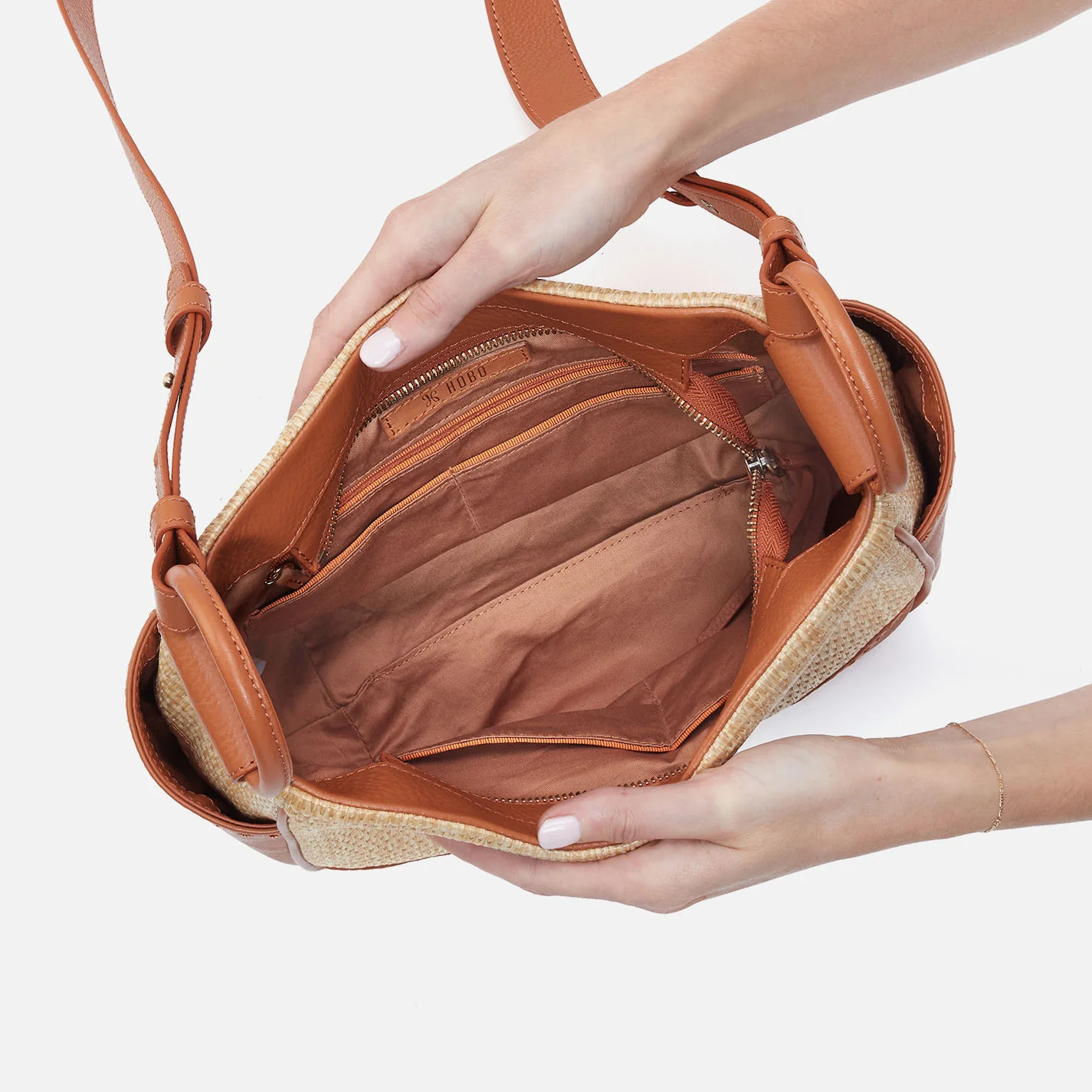 Sheila Crossbody In Woven Straw - Natural Straw - Image 3