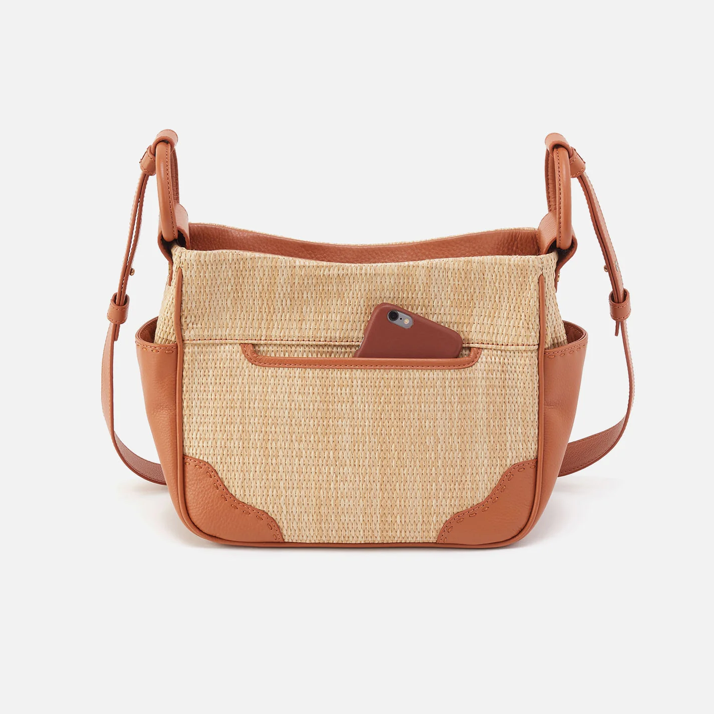 Sheila Crossbody In Woven Straw - Natural Straw - Image 4