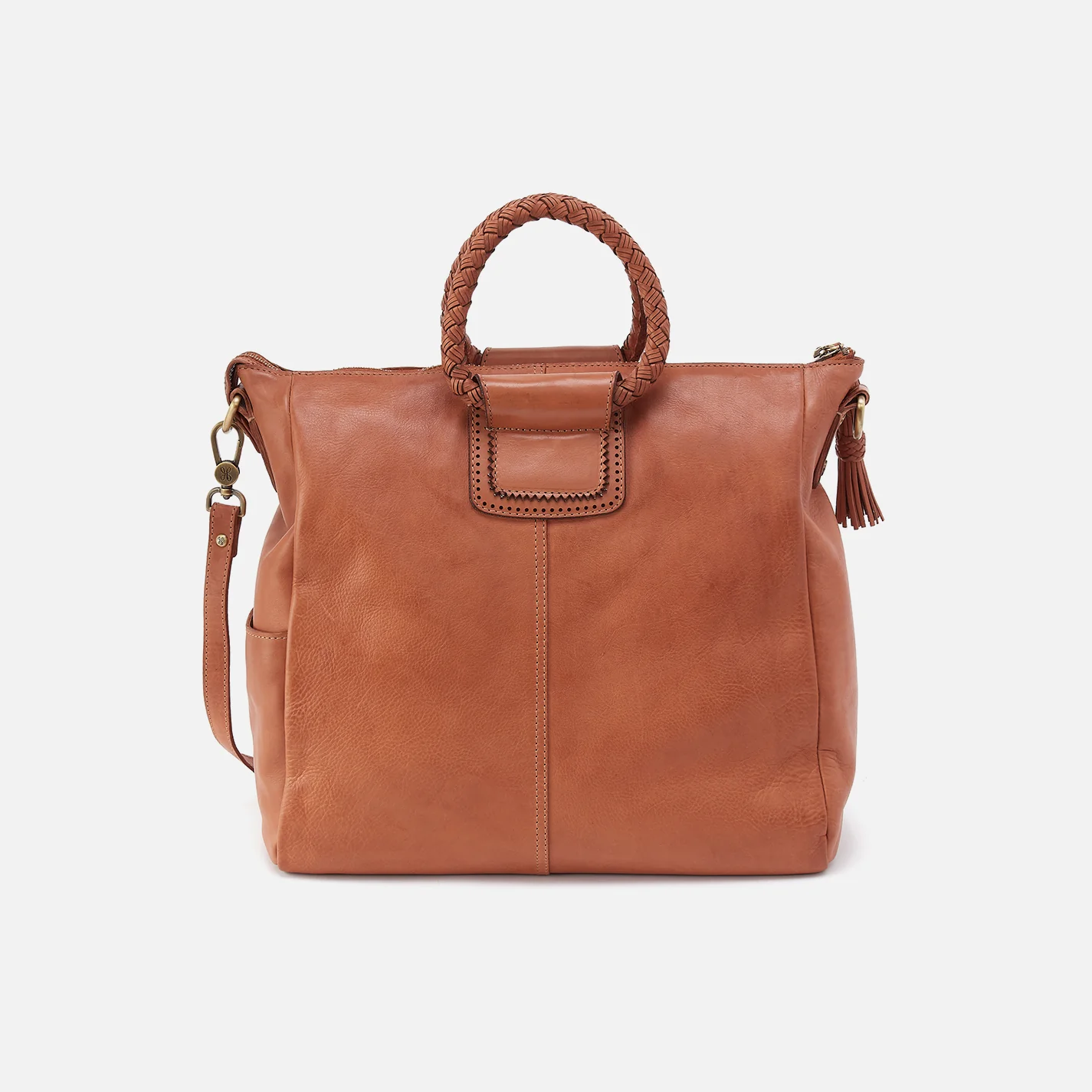 Sheila Large Satchel In Washed Leather - Harvest Wheat - Image 5