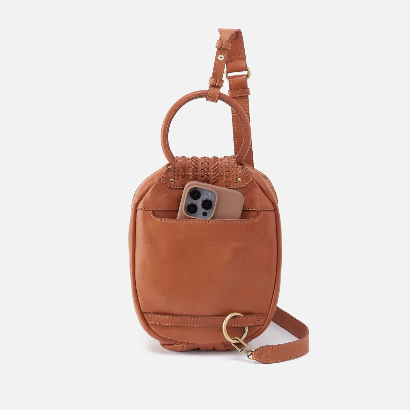Sheila Sling in Washed Leather - Harvest Wheat - Image 5