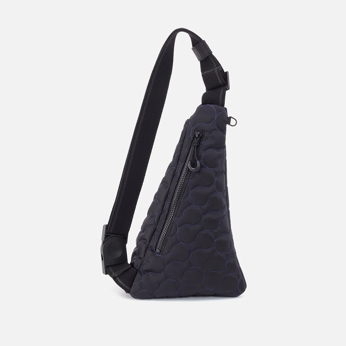 SURE THING Quilted Sling in CaRefiber recycled nylon - Jet With Ocean Quilt - Image 6